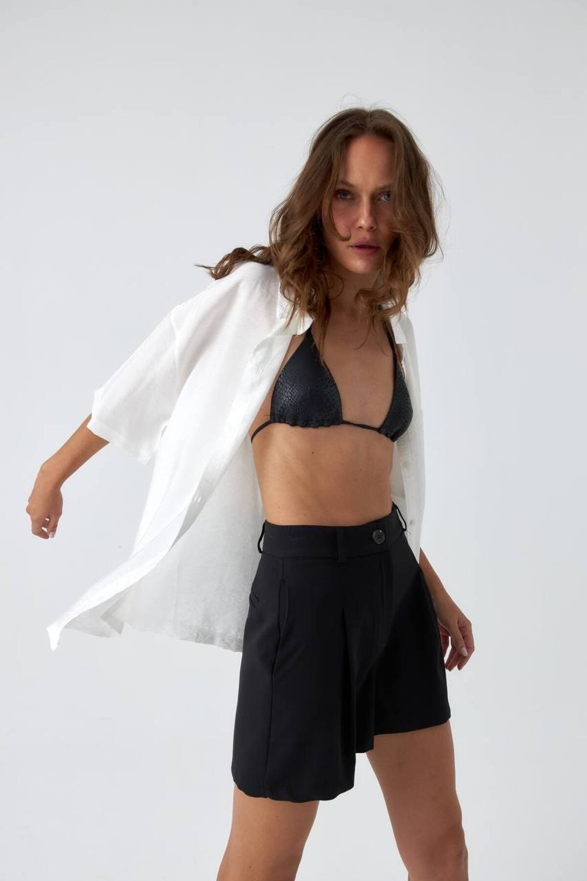 Laluvia-Ecru Oversize modális ing 3