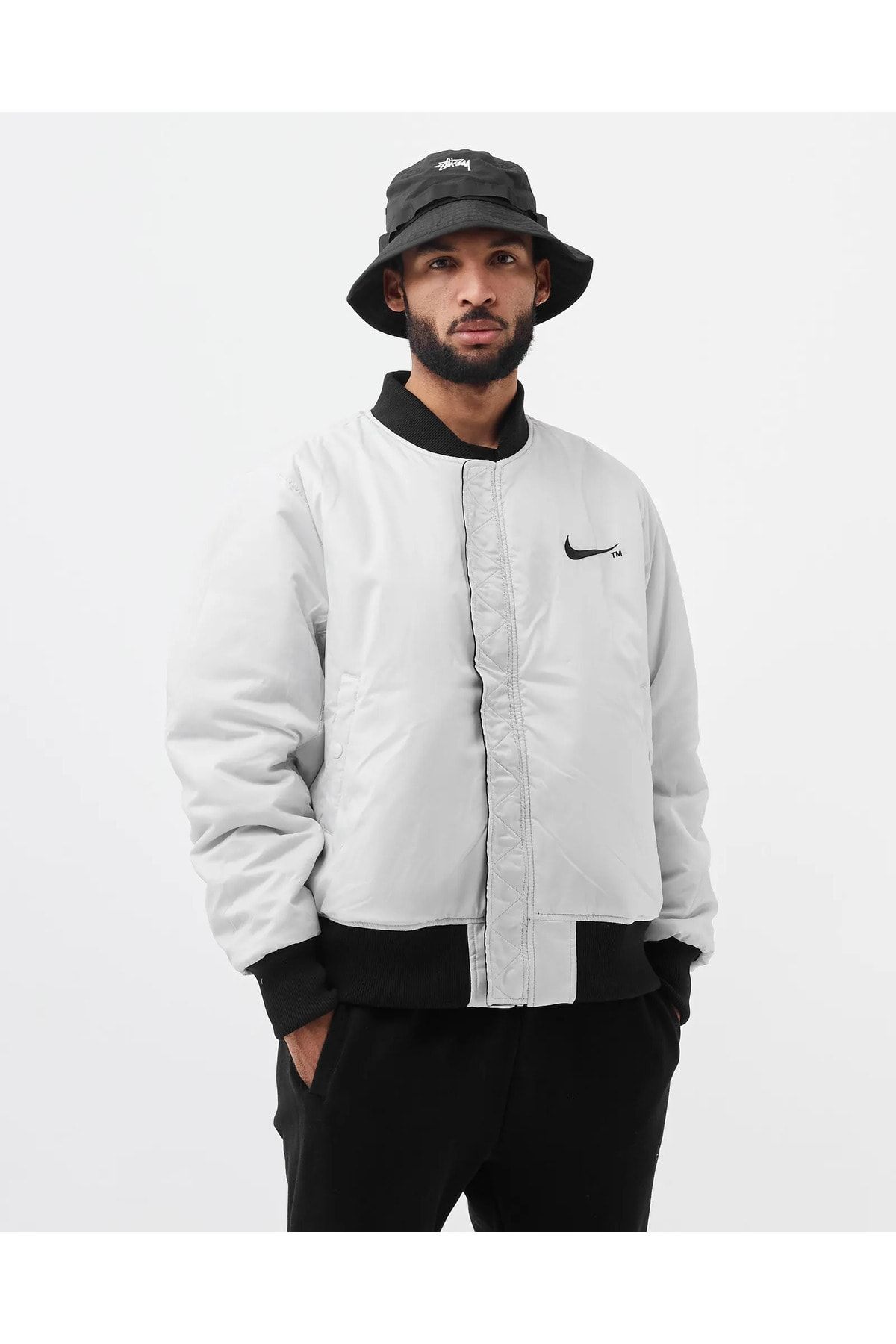 Nike Big Swoosh Therma Fit Reversible Bomber Jacket DD6055 010