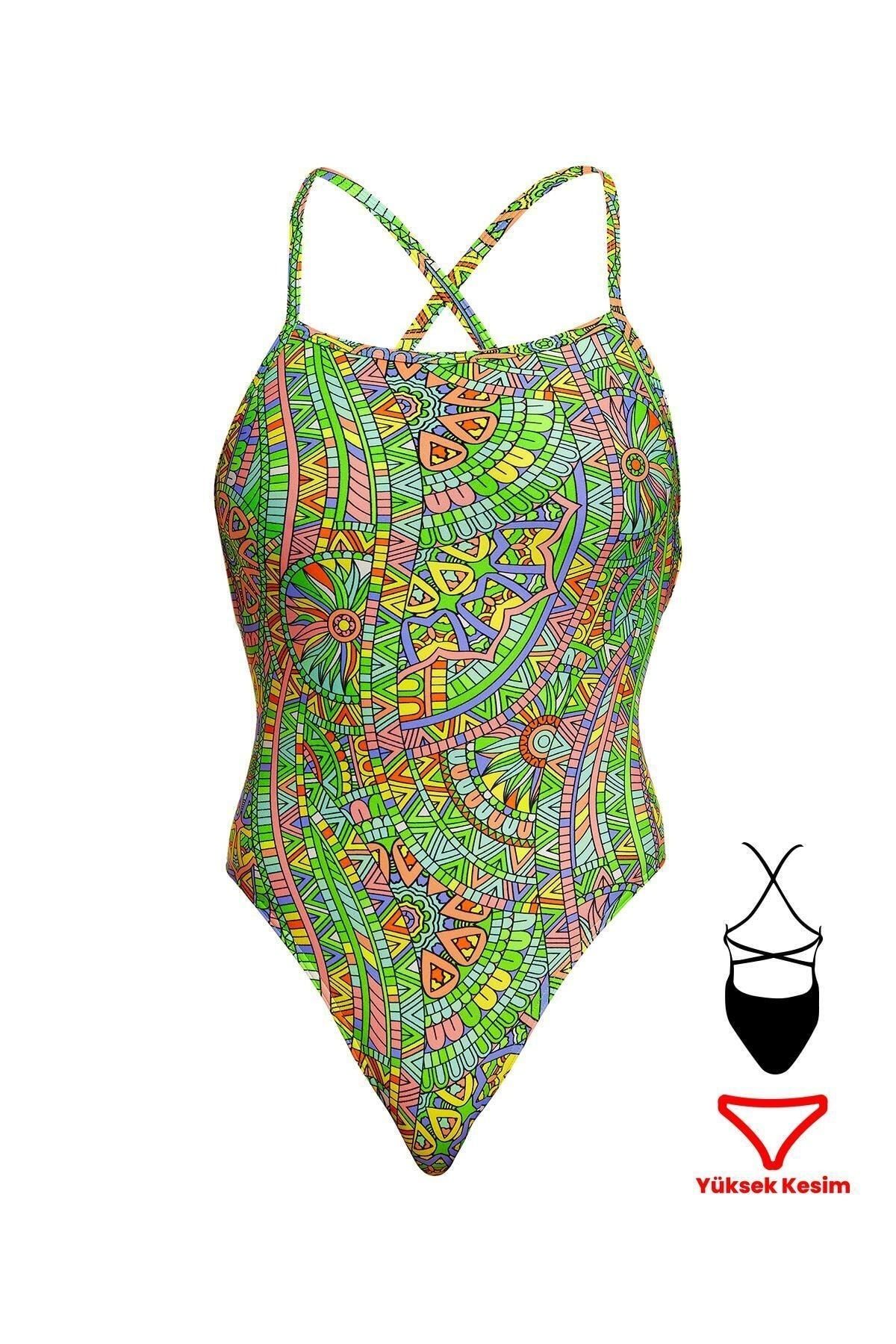 ★SENTI★Double Crossed Back / Semi cut / Flipturn Swimsuit Speedo Flipturns Uncle Gravity Double Crossback Swimsuit (UK