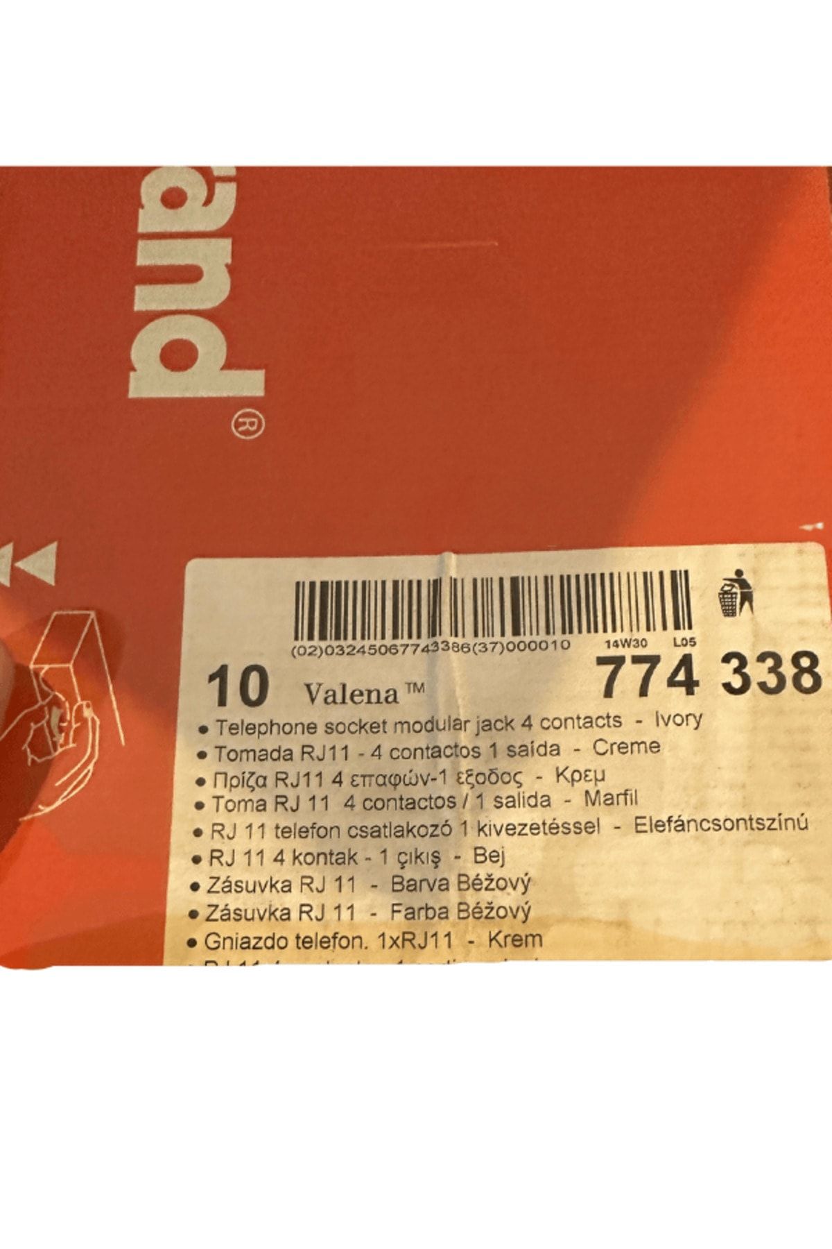 Legrand-Valena774338 RJ11 Phone Input Single Cream (Beige) (Frame Included) 3
