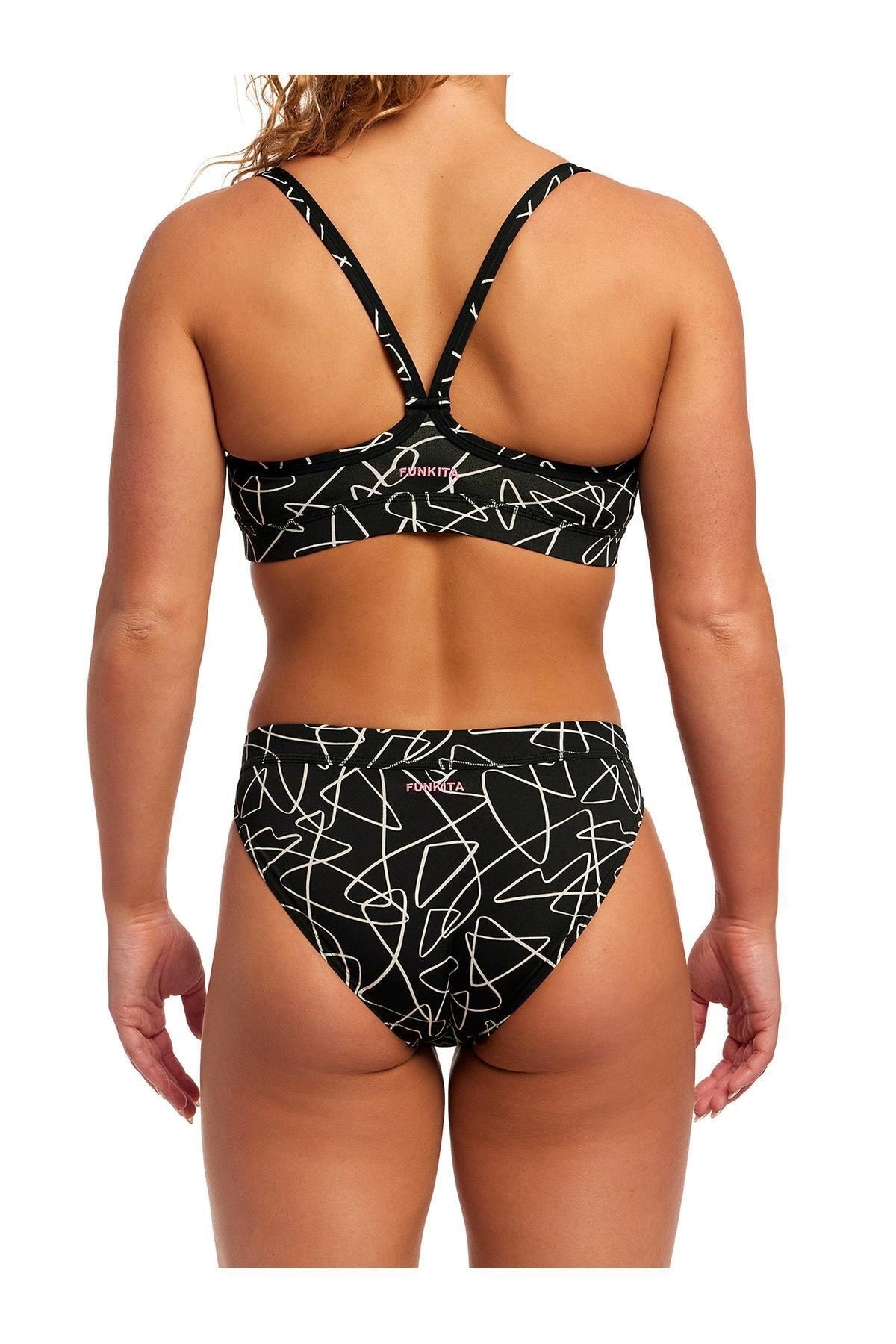 FUNKİTA-Funkita Texta Mess Bikini Set, Bottom, Top Set Women's Bikini 3