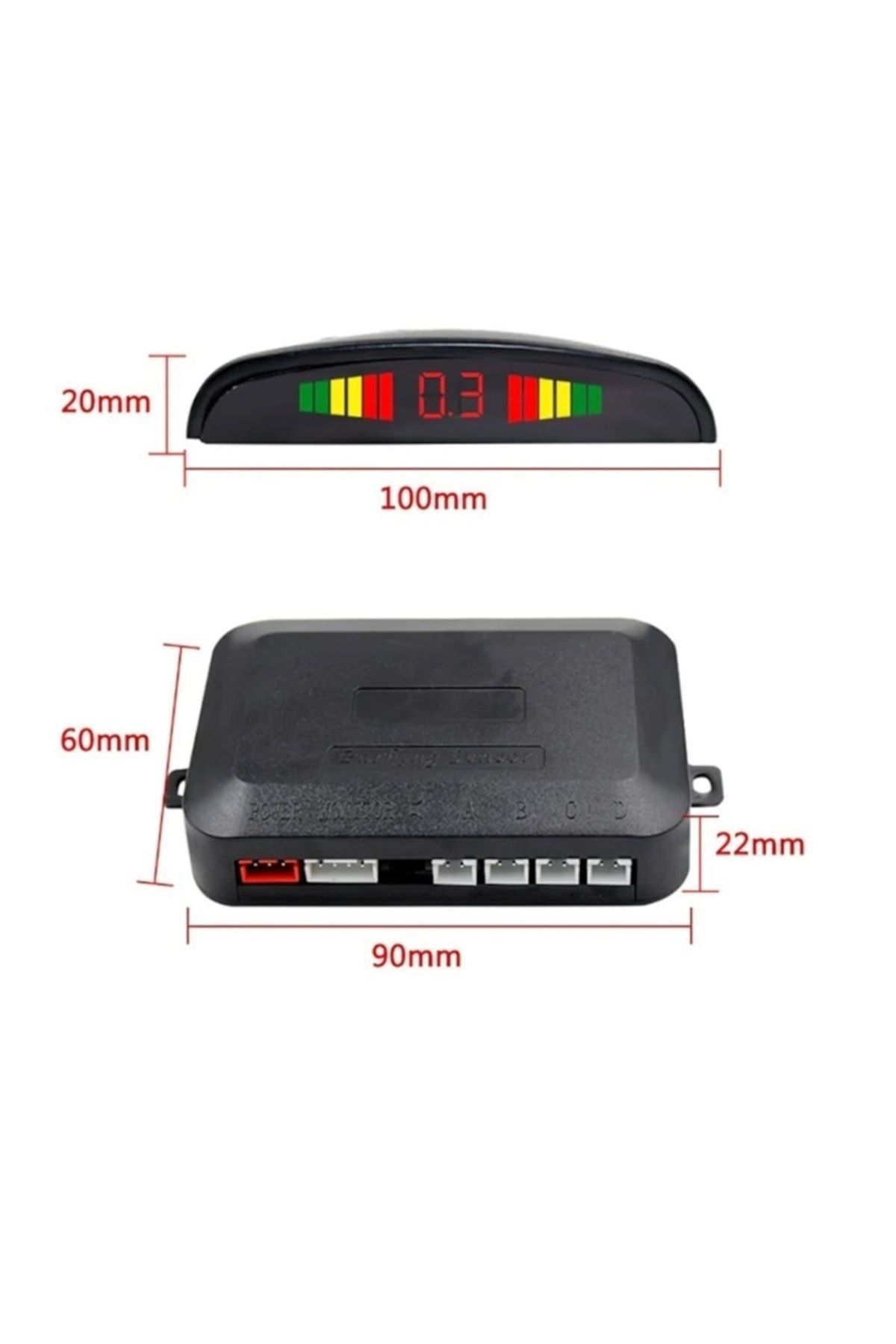 Le Moins Cher-Mercedes Gle Digital Display Vehicle Parking Sensor White Color with Sound Alert 2