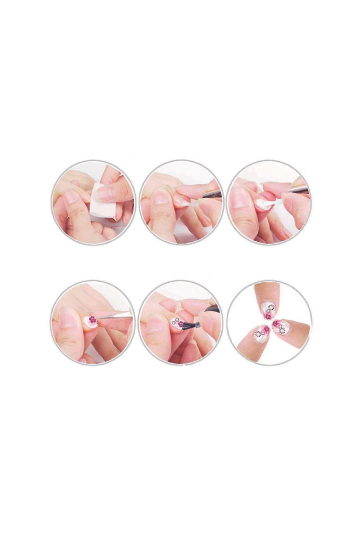 پک 5 استیکر تزئینی - تزیین ناخن با الگوهای مختلف، سبک خود را بسازید! Anil Professional Cosmetics