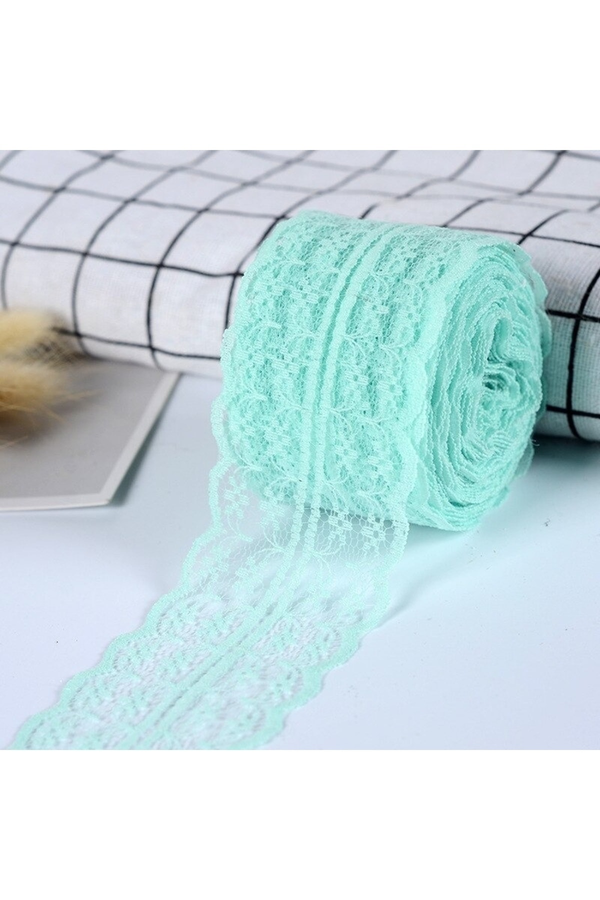 Mint Green Lace Ribbon (6cm-10m)