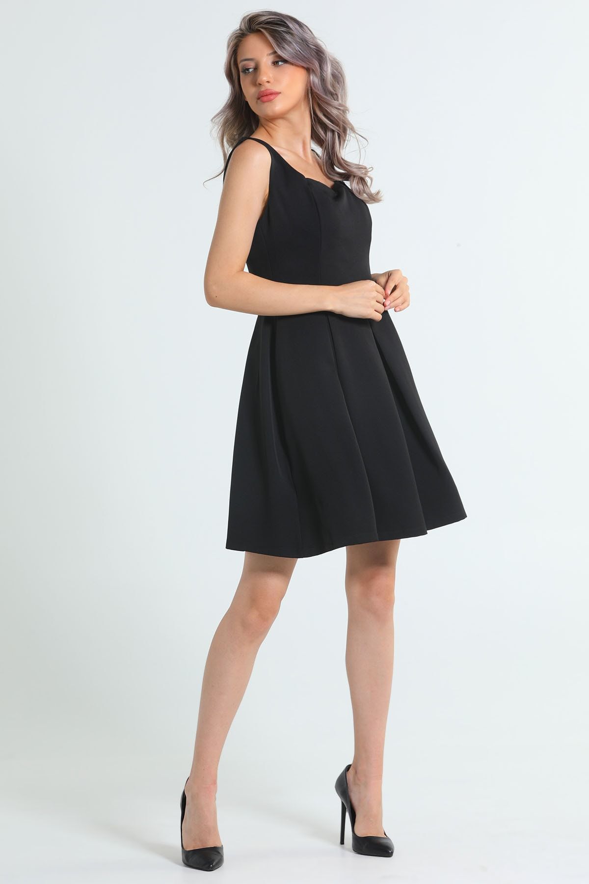 Black skater prom dress online