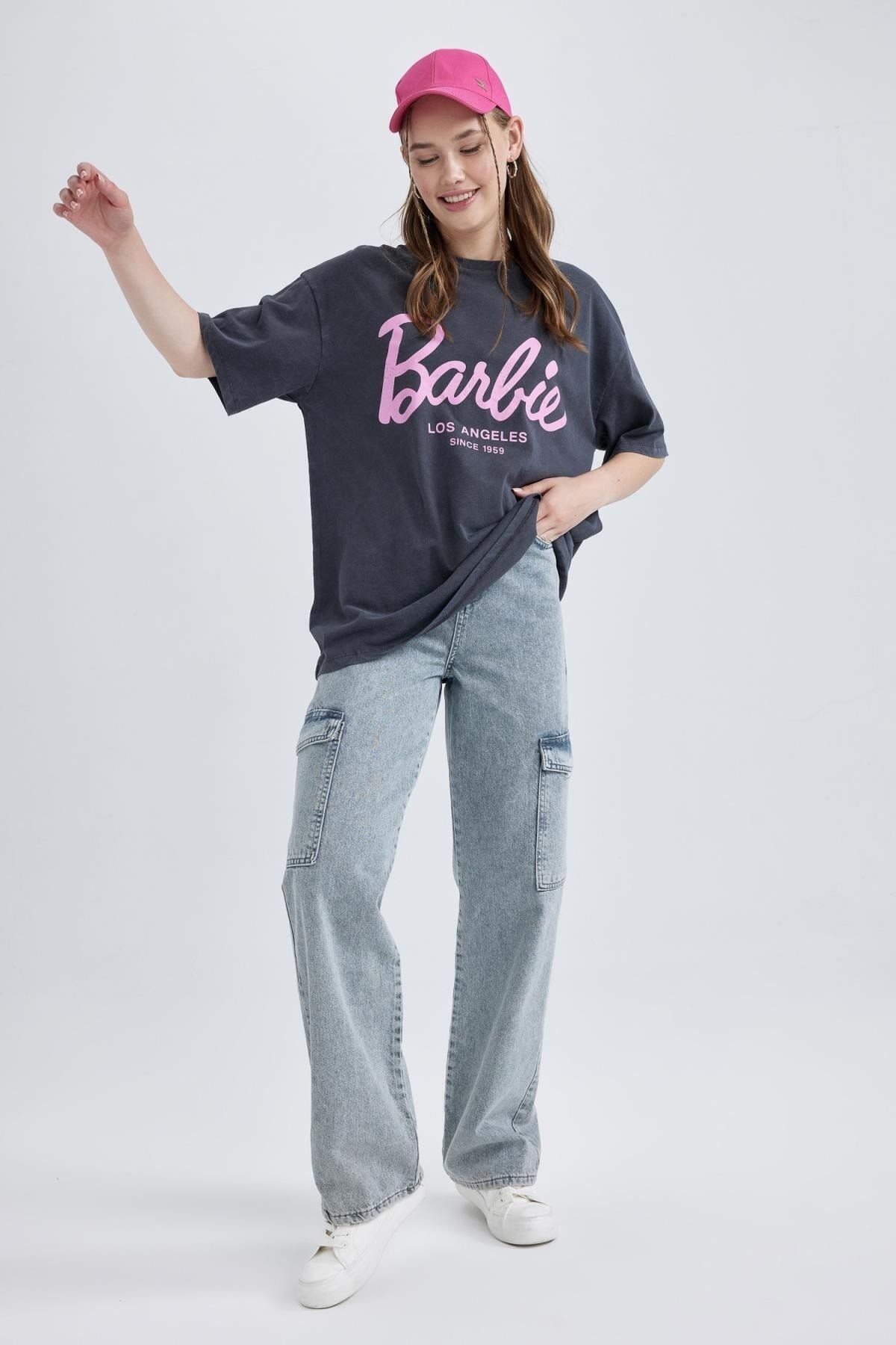 Barbie Damen Bedruckte Langarm-T-Shirt Sweatshirt Pullover