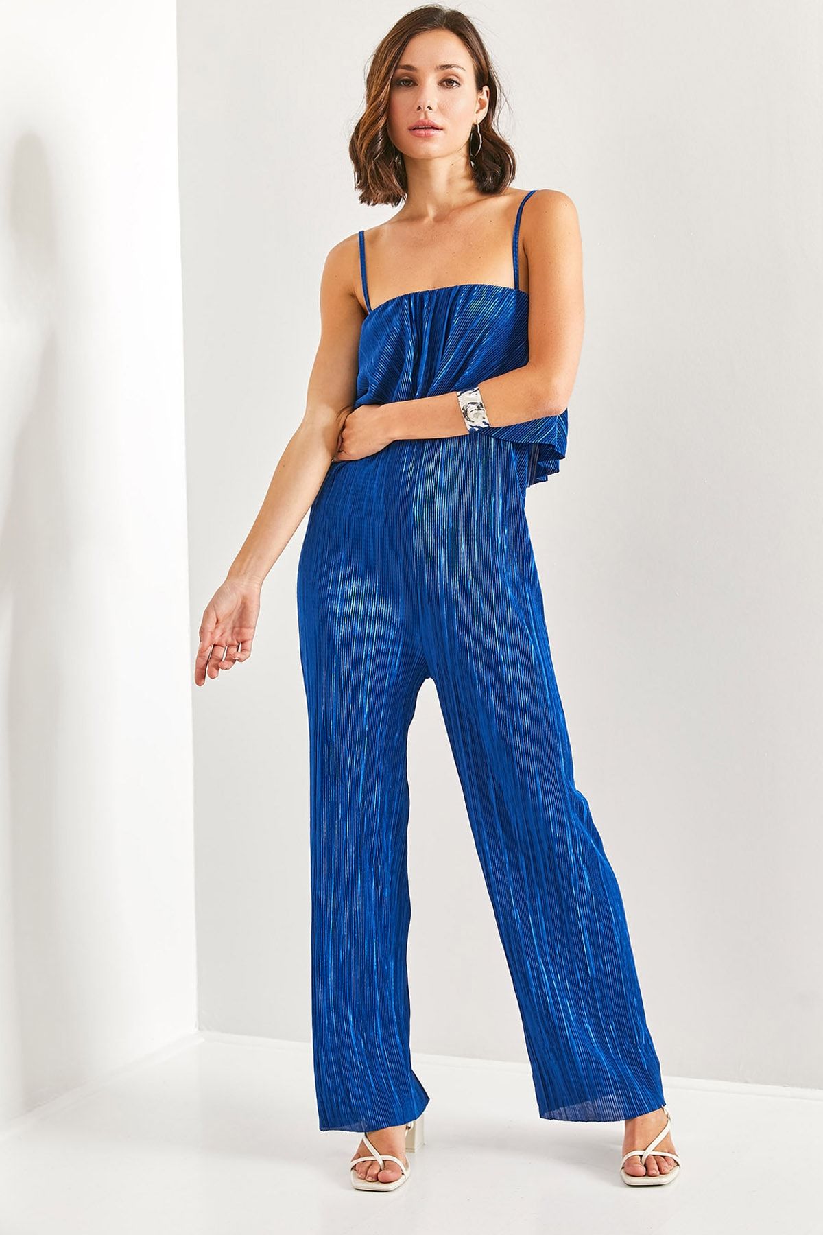 Women's cheap satin jumpsuit