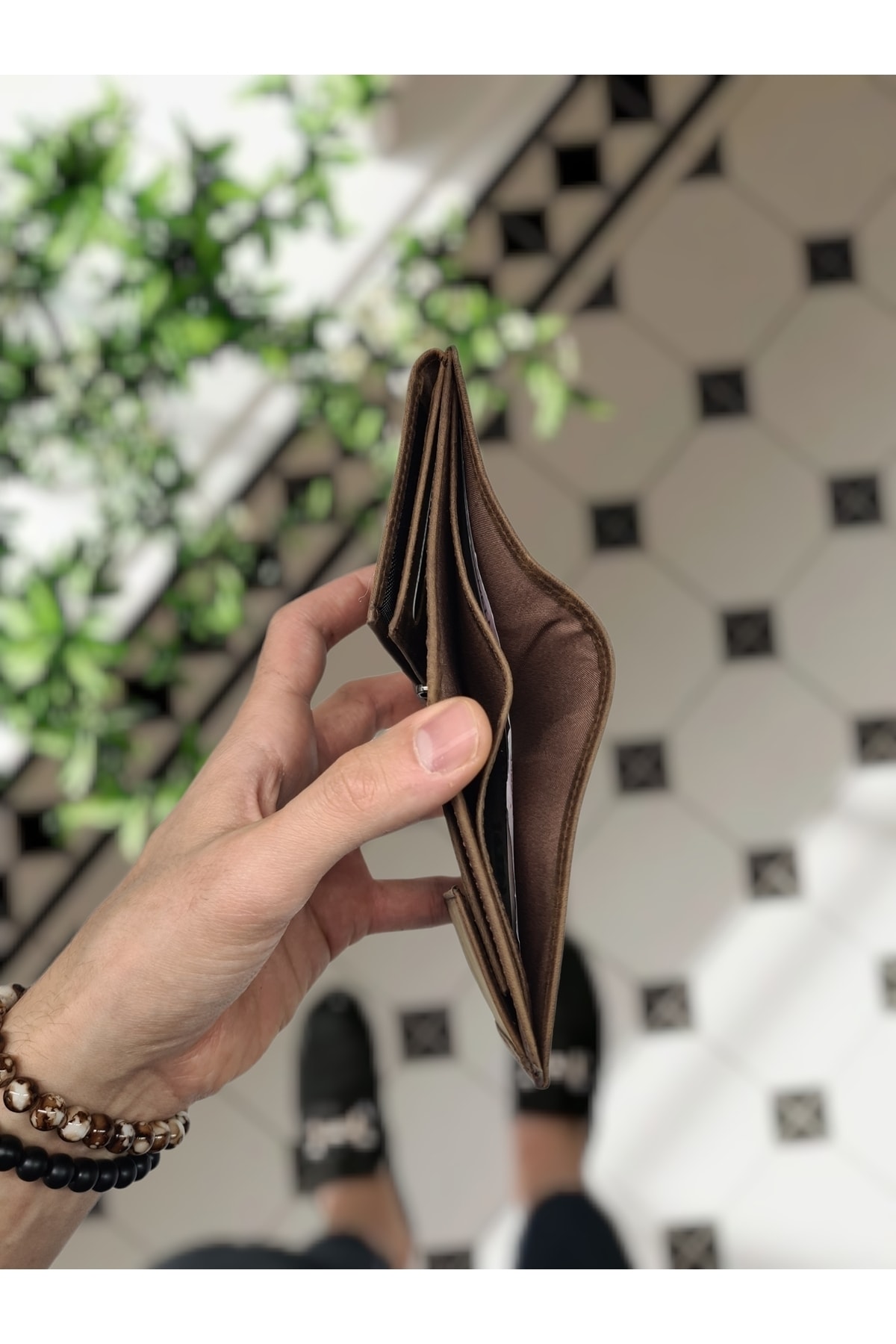 کیف پول مردانه قهوه ای Visso leather | 11111 اورجینال - تصویر 7