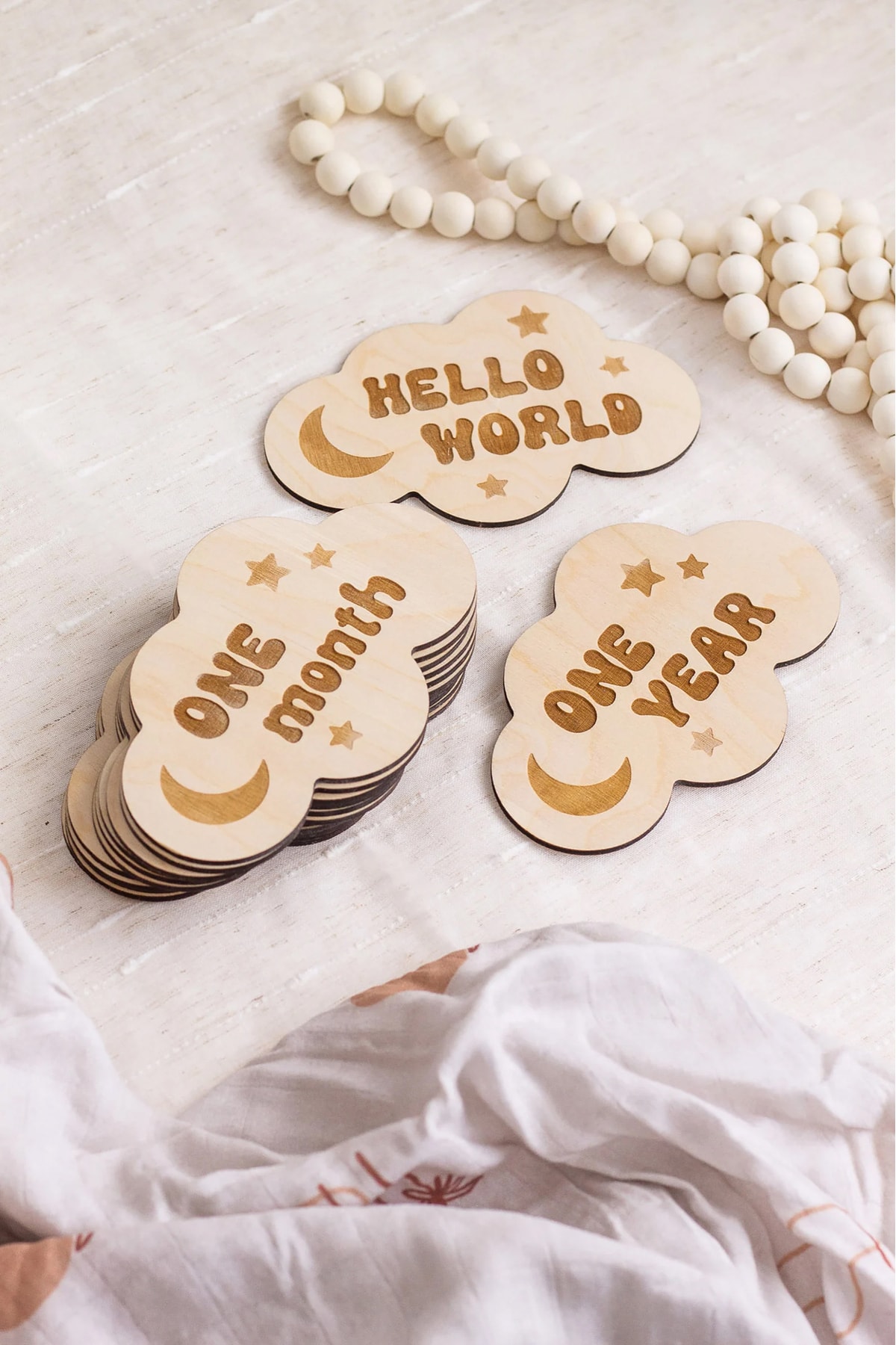 Wooden Factory Baby Monthly Milestone Cards, Aylık Bebek Kartları Fotoğraf Çekimi, Hamile Seti, Hediye fotoğrafı 4 (önizleme)