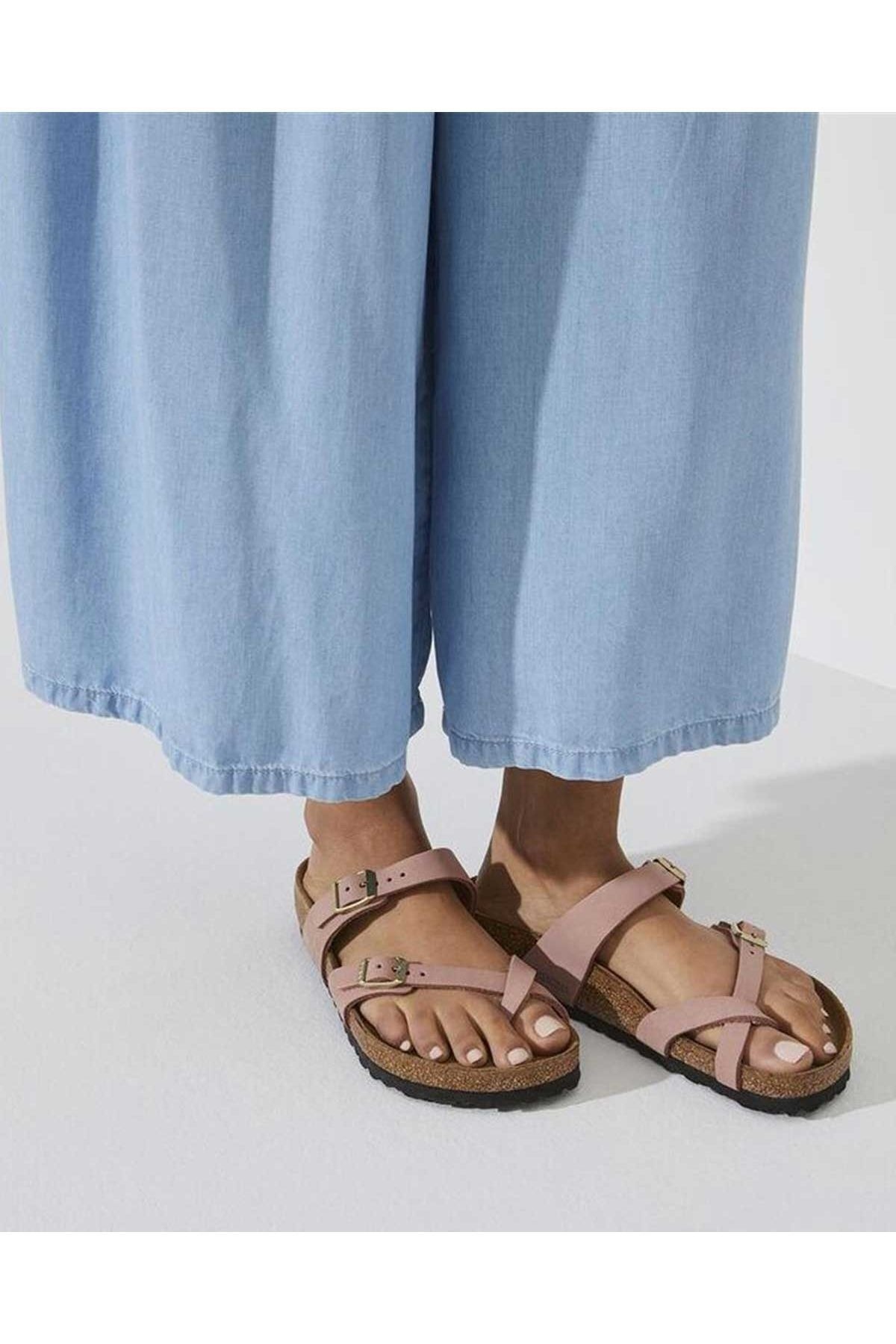 دمپایی بیرکن استاک زنانه اوا طلایی  راسته       | Birkenstock 23S.AYK.TLK.FRM.0006 DE - تصویر 5