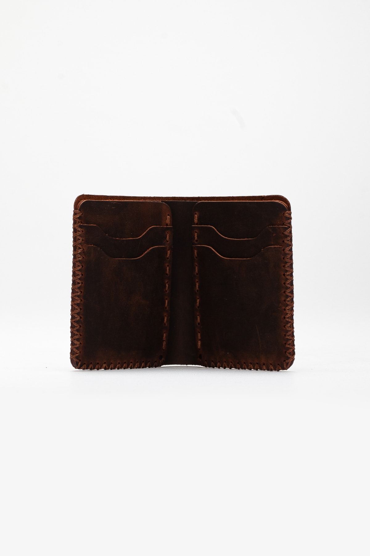 Niki Leather El Yapımı Kane Taba Deri Cüzdan Kartlık görsel 4