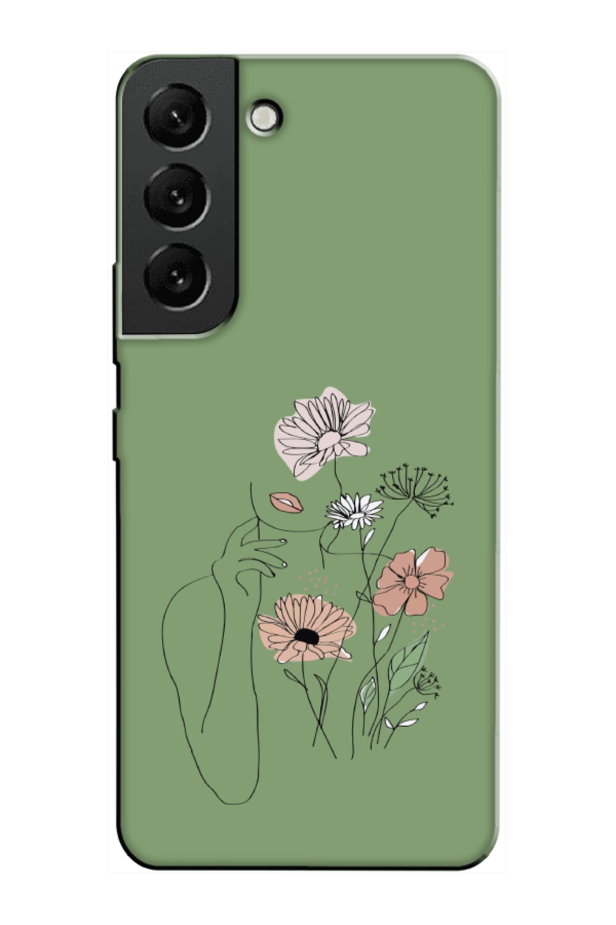 Samsung S22 Plus Women's Flower Green Phone Case