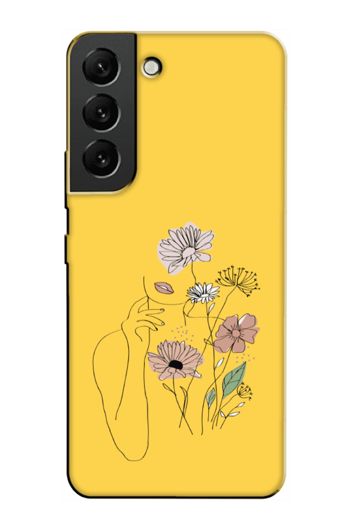 Samsung S22 Plus Women Flower Yellow Phone Case