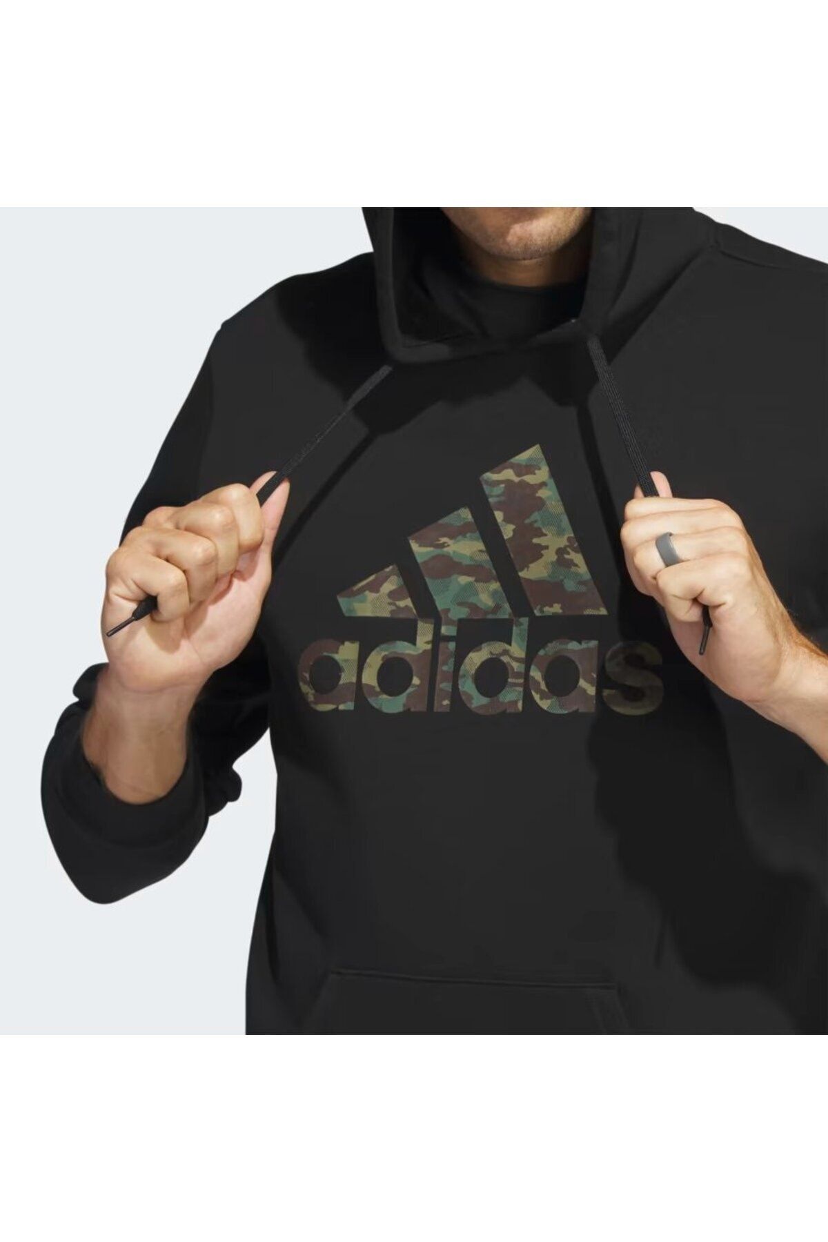 adidas M CAMO HD BLACK Men s Tracksuit Top Trendyol