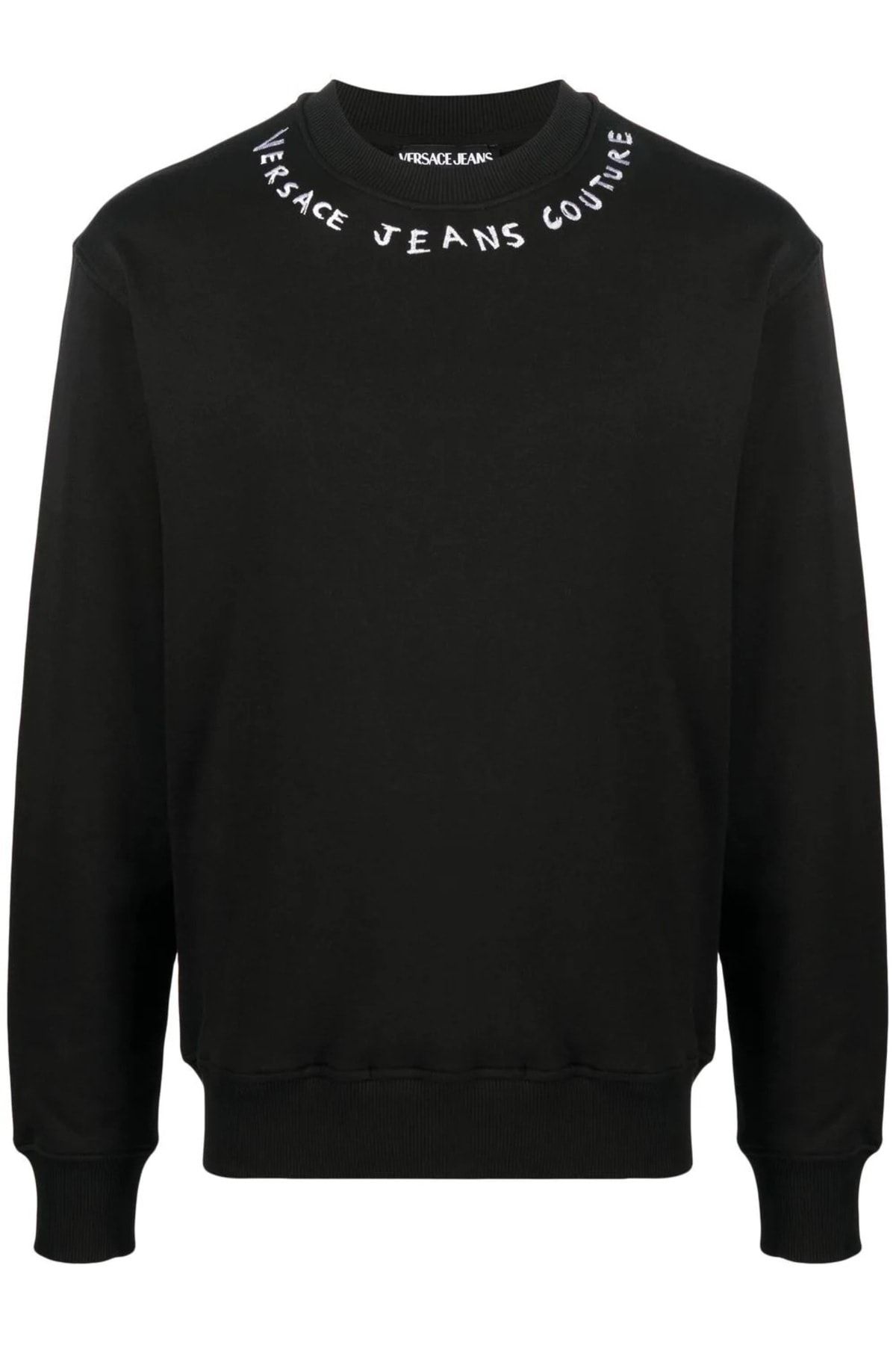 Versace jeans crew neck sweatshirt black discount