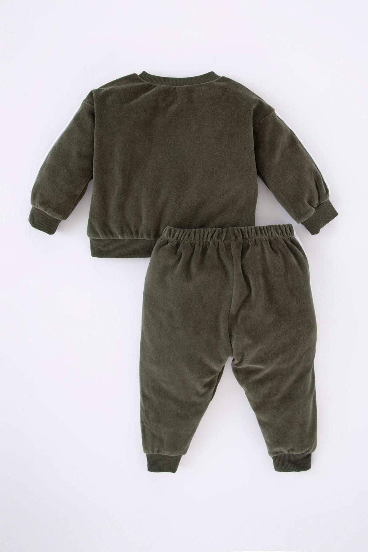 Defacto Baby Boy Velvet 2 Piece Set Trendyol