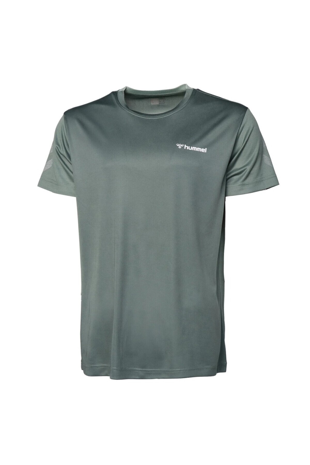 HUMMEL تی شرت یقه سبز مردانه آکی