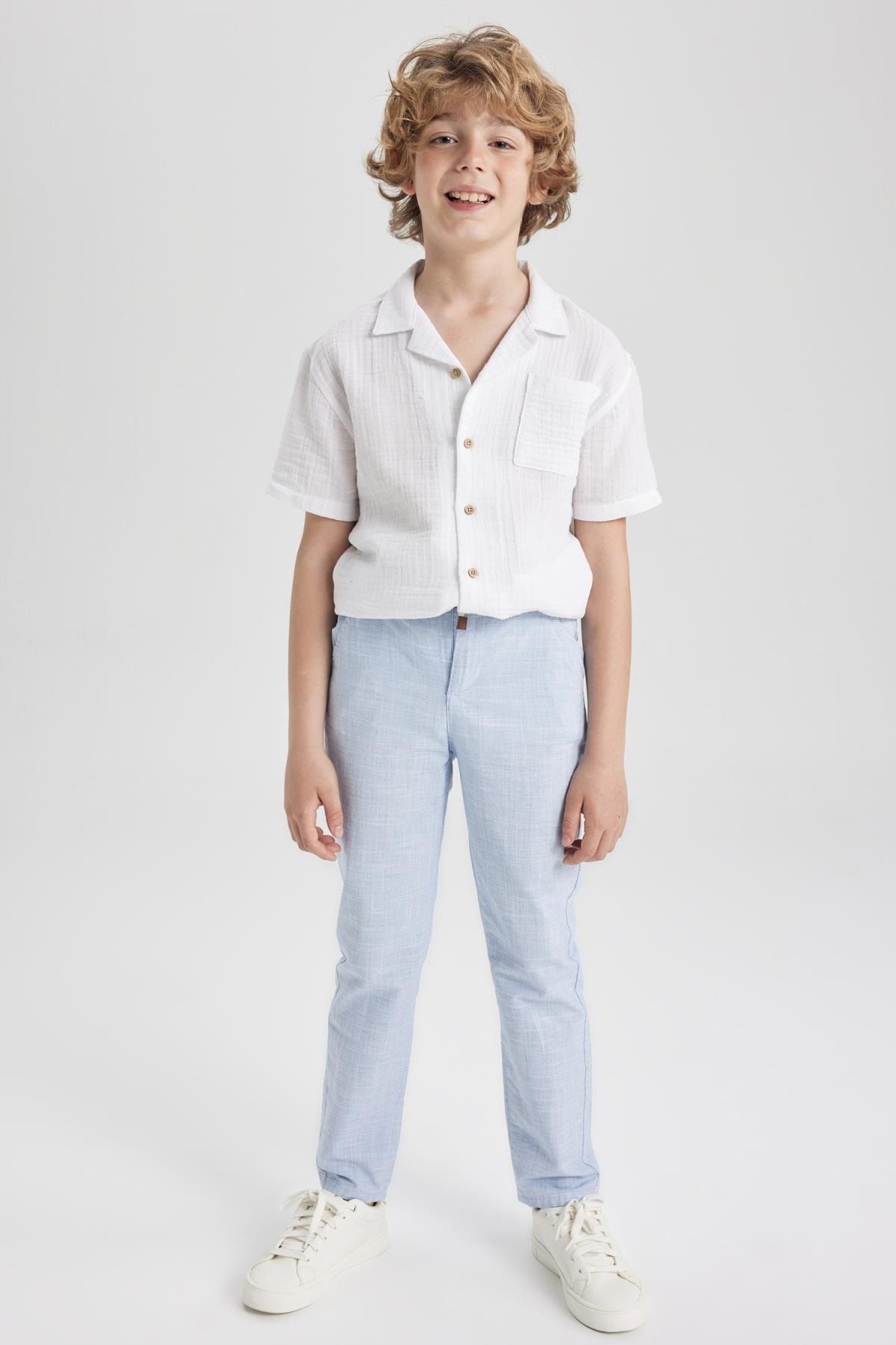 Linen boys trousers outlet