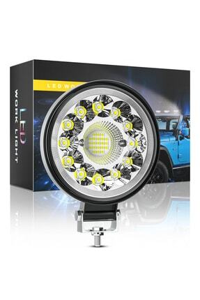 DEKOHOP Off Road 33 Led 99 Watt Yuvarlak Traktör Tır Kamyon Tekne Sis Farı Pr...