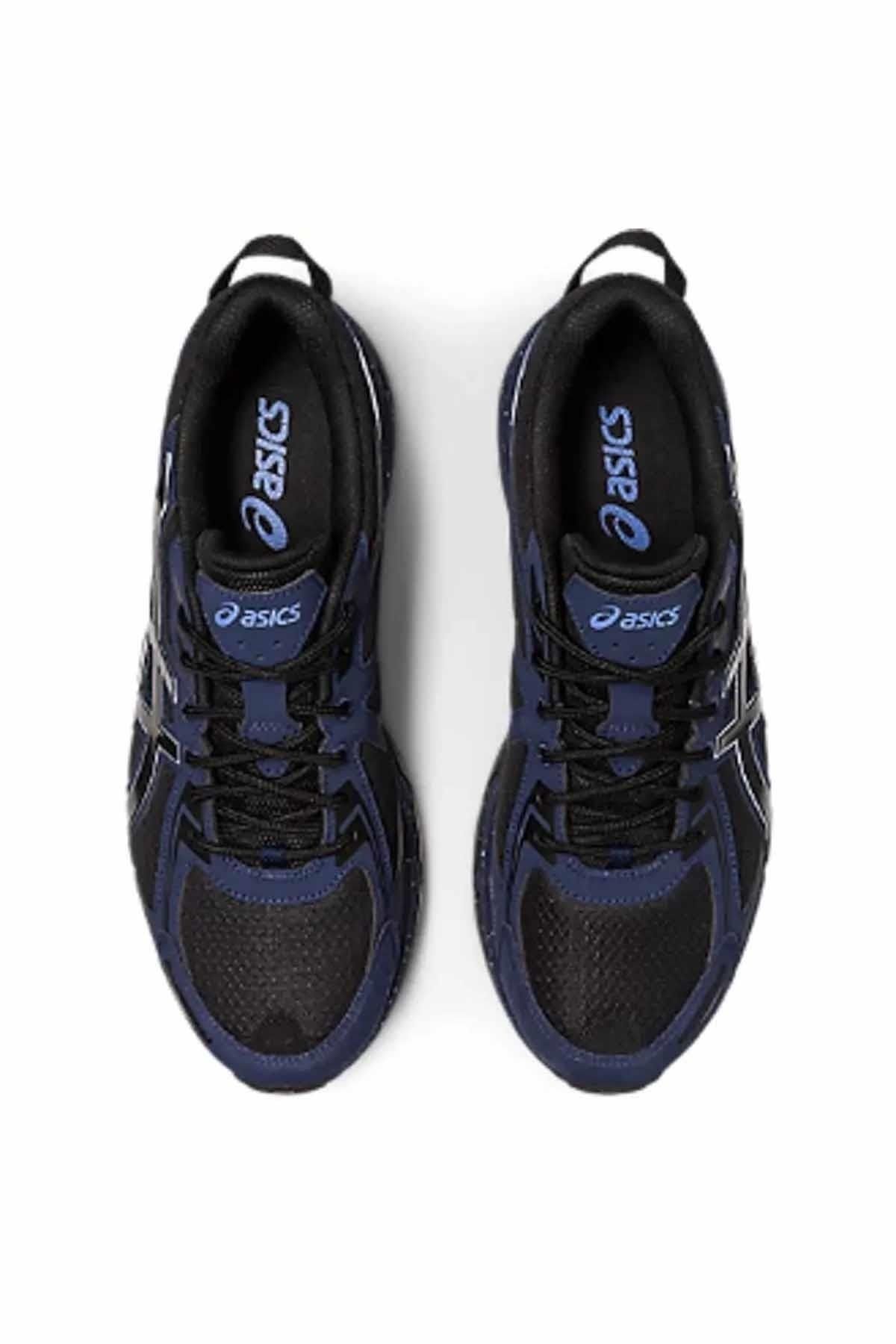 Asics Walking Shoes Black Flat