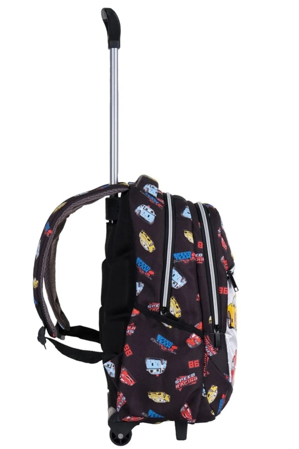 ATHLETIC-School Roller School Bag Roller School Bag Men's Wheeled School Bag Trolley Pattern 2