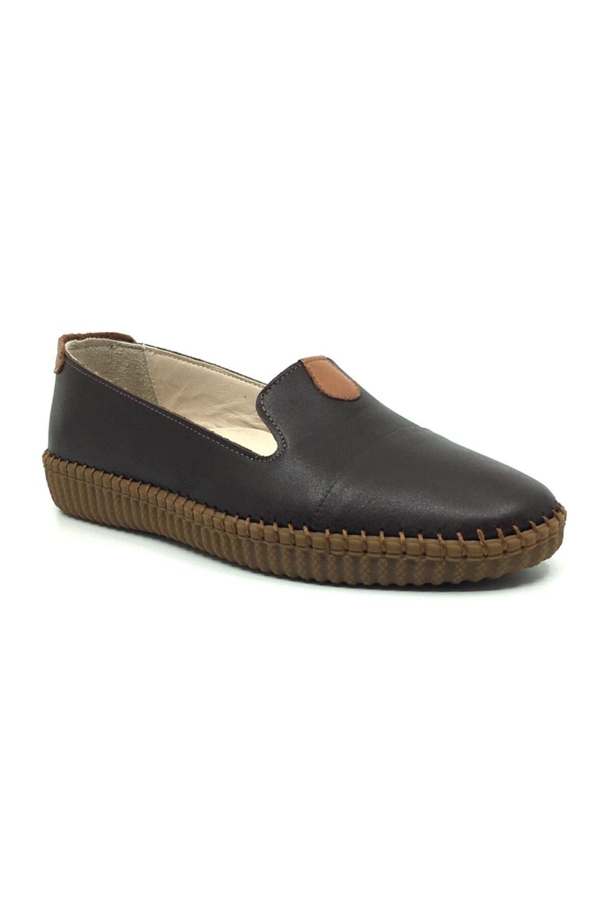 Taşpınar Laluxe Genuine Leather Women's Orthopedic Casual Summer Laceless Shoes 36-41