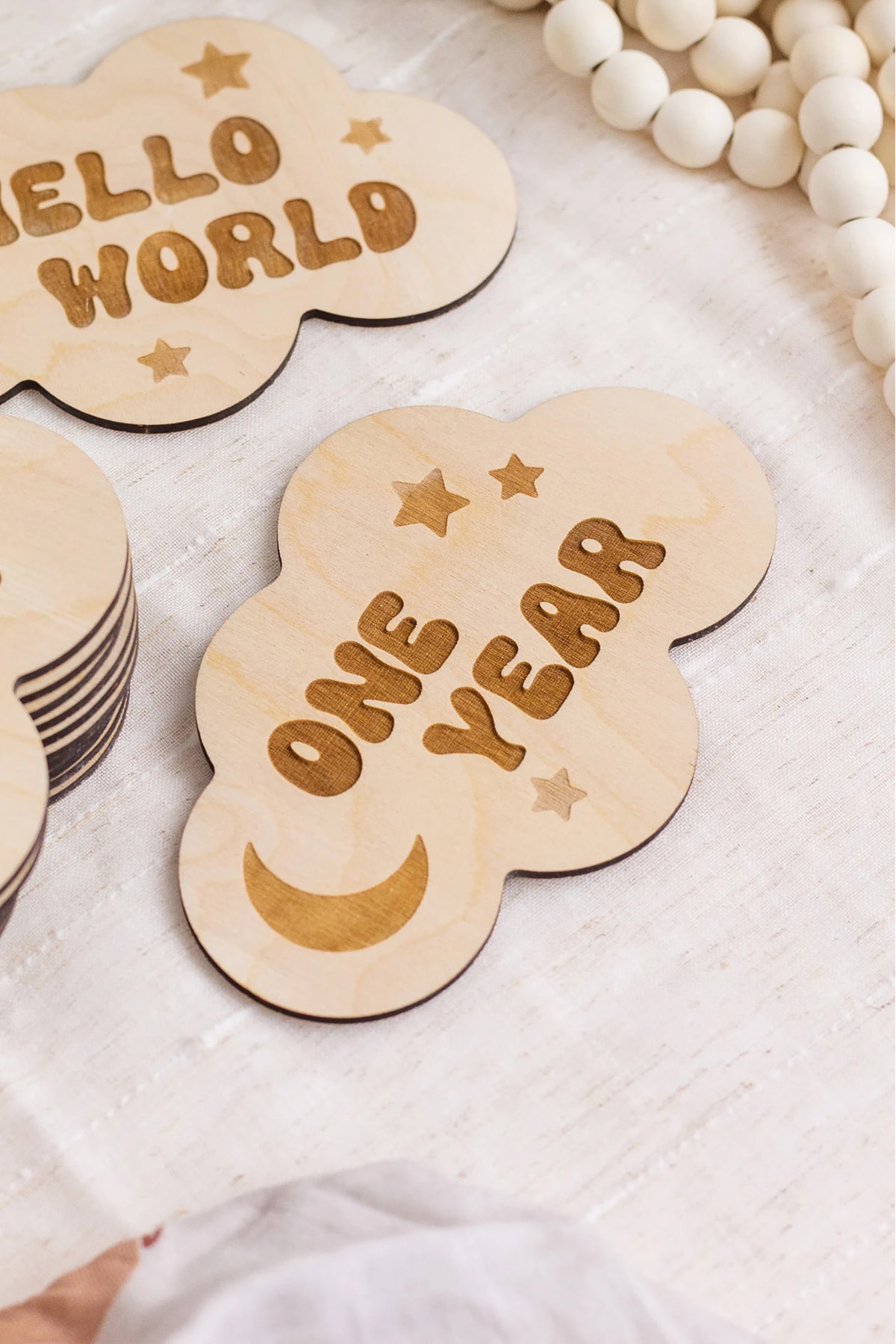 Wooden Factory Baby Monthly Milestone Cards, Aylık Bebek Kartları Fotoğraf Çekimi, Hamile Seti, Hediye fotoğrafı 3 (önizleme)