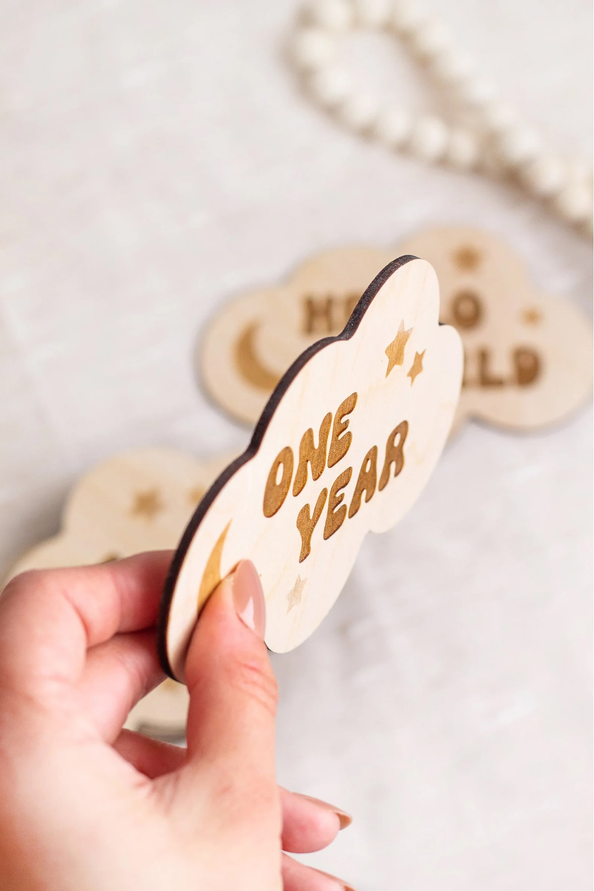 Wooden Factory Baby Monthly Milestone Cards, Aylık Bebek Kartları Fotoğraf Çekimi, Hamile Seti, Hediye fotoğrafı 7 (önizleme)