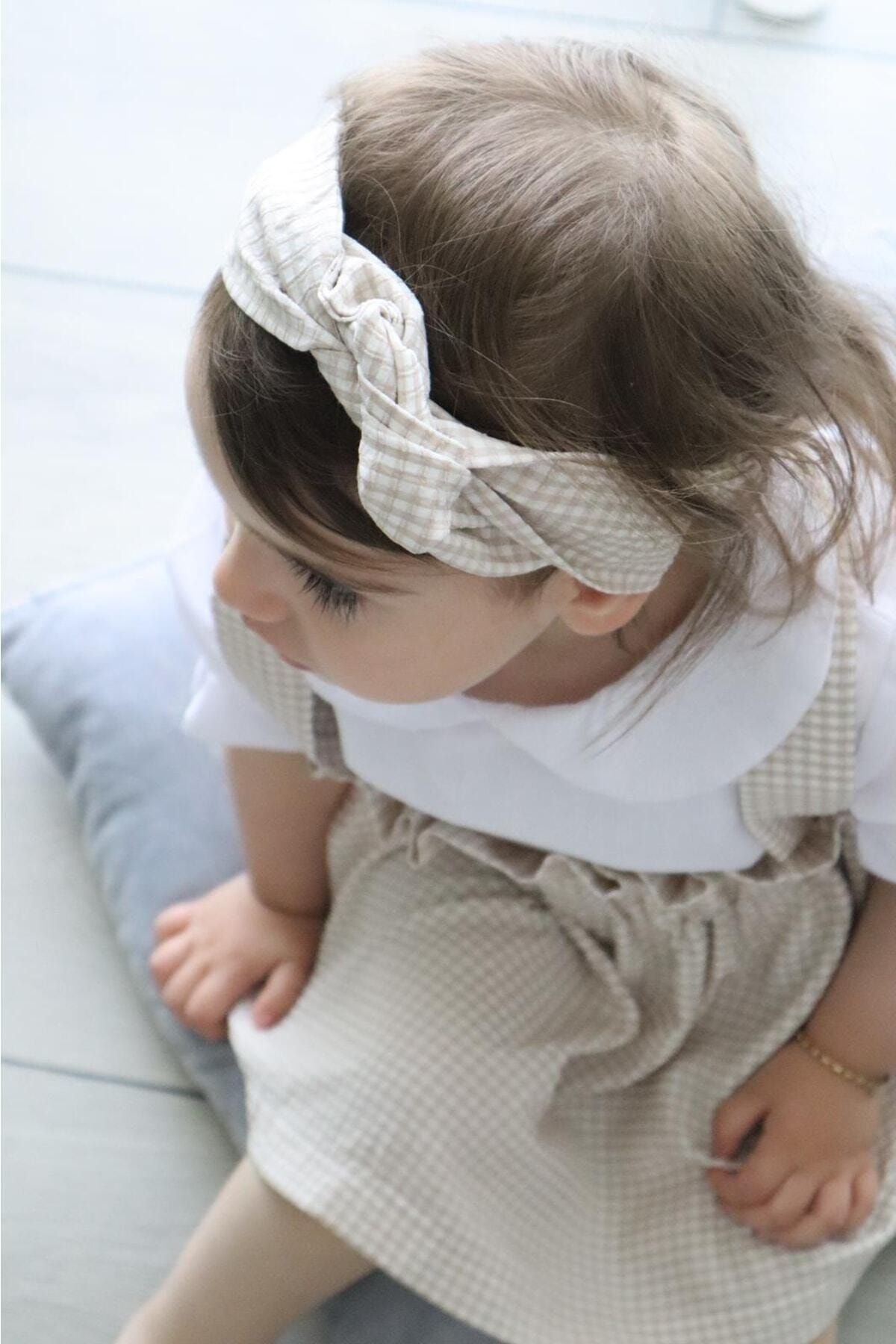 Poplinkids Kareli Slopetli Gömlekli Kız Çocuk Elbise 105