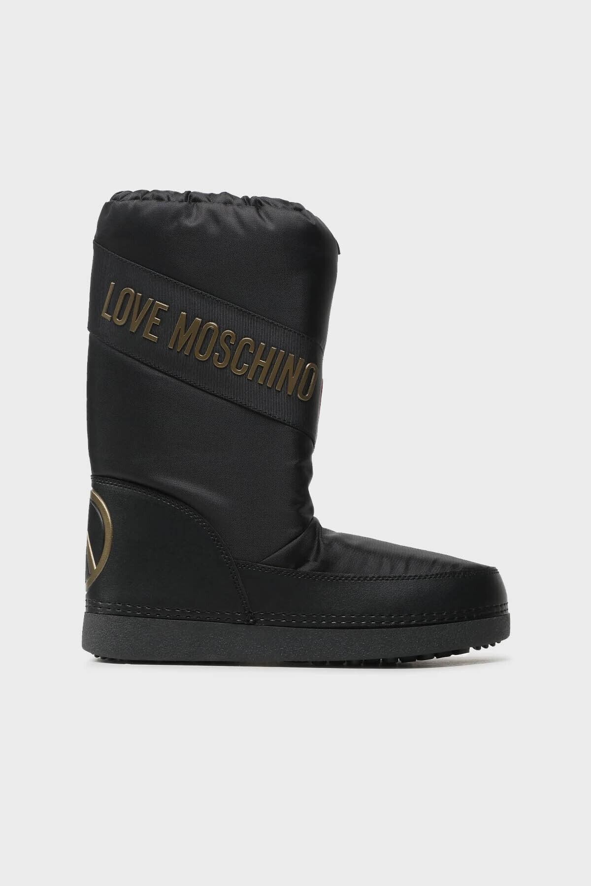 Водонепроницаемые зимние ботинки Moschino с логотипом и шнурком SNOW BOOTS JA24032G1HISY000