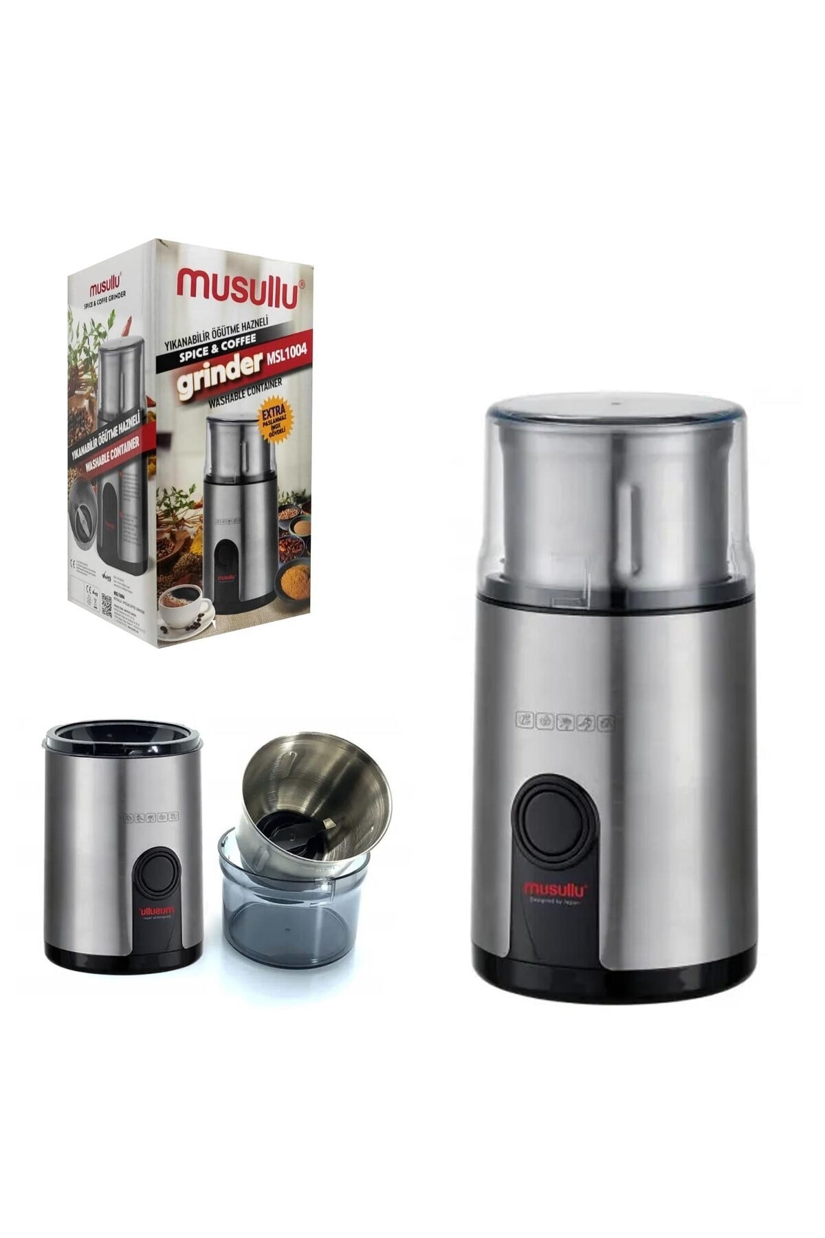Genel Markalar KAHVE VE BAHARAT ÖĞÜTÜCÜ MAKİNESİ 200W MUSULLU MSL-1004