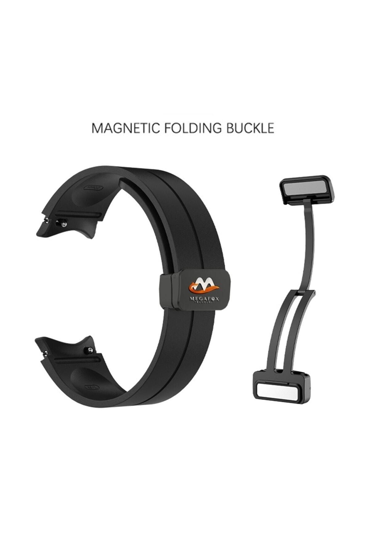 Dolia-سوار رياضي مغناطيسي متوافق مع ساعة Samsung Galaxy Watch 4 من السيليكون المغناطيسي مقاس 40-42-44-46 ملم 5
