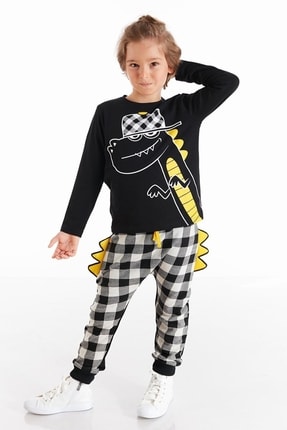Denokids Rap Dino Erkek Çocuk Pantolon Takım