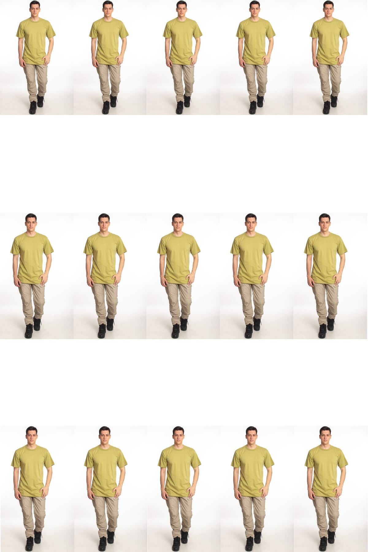 15 Pieces Khaki Color Price Recruit Soldier Set 100% Cotton Undershirt