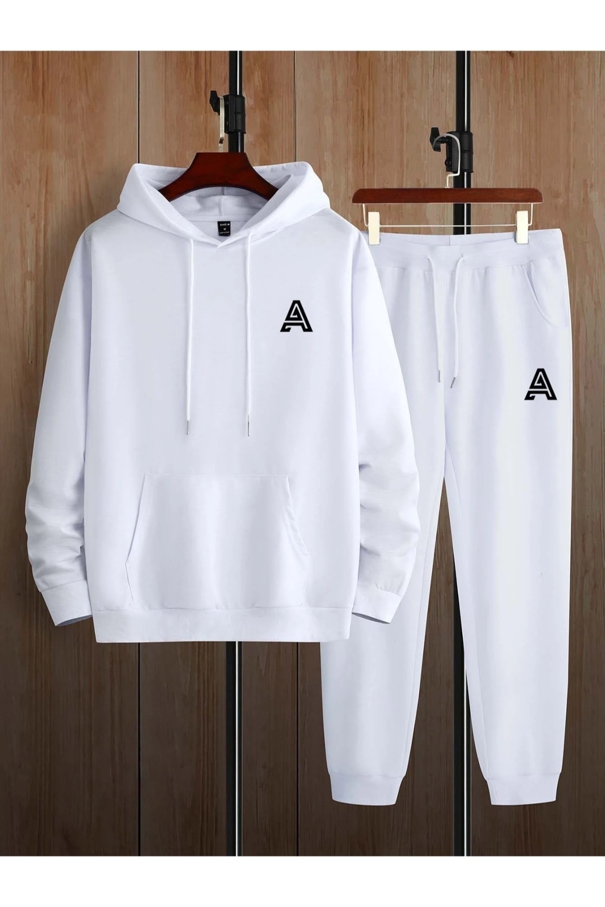 Keywest Kids White Hooded Special Design ''a'' Printed Children's