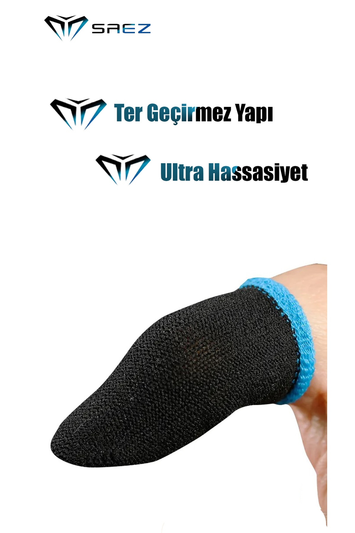 Pubg Parmaklık Eldiveni 2 Çift 4 Adet E-spor Mobile Parmak Eldiven Ultra Hassasiyet 2