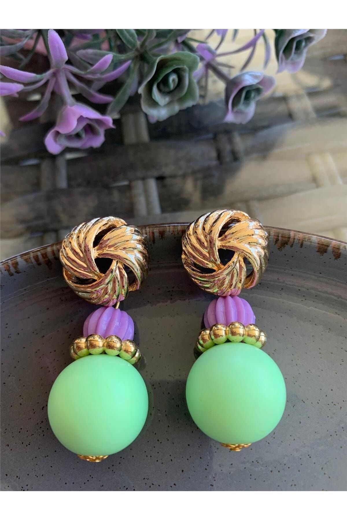 Mint green outlet earrings