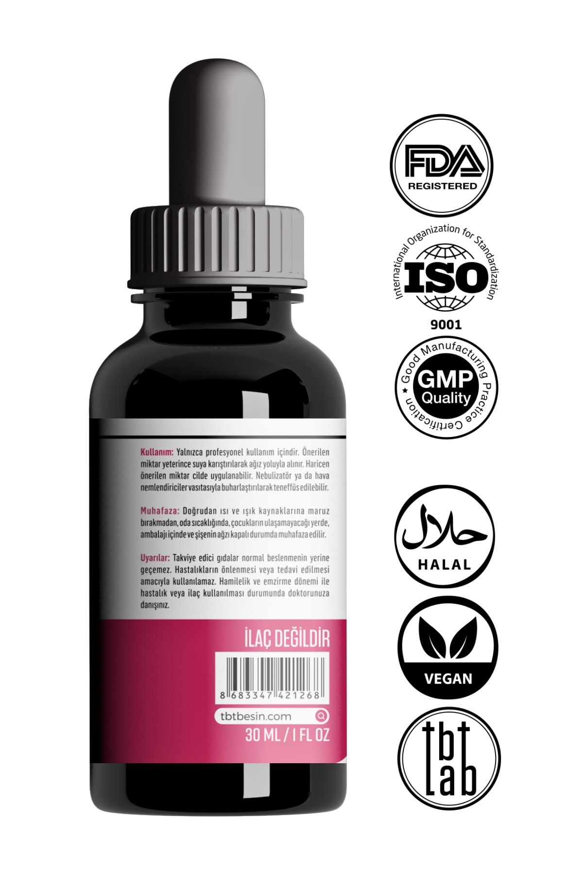 Tabitat Doğal-Lugol 5% Iodine Solution - Iron and Vitamin C-d-a Drop Set 4