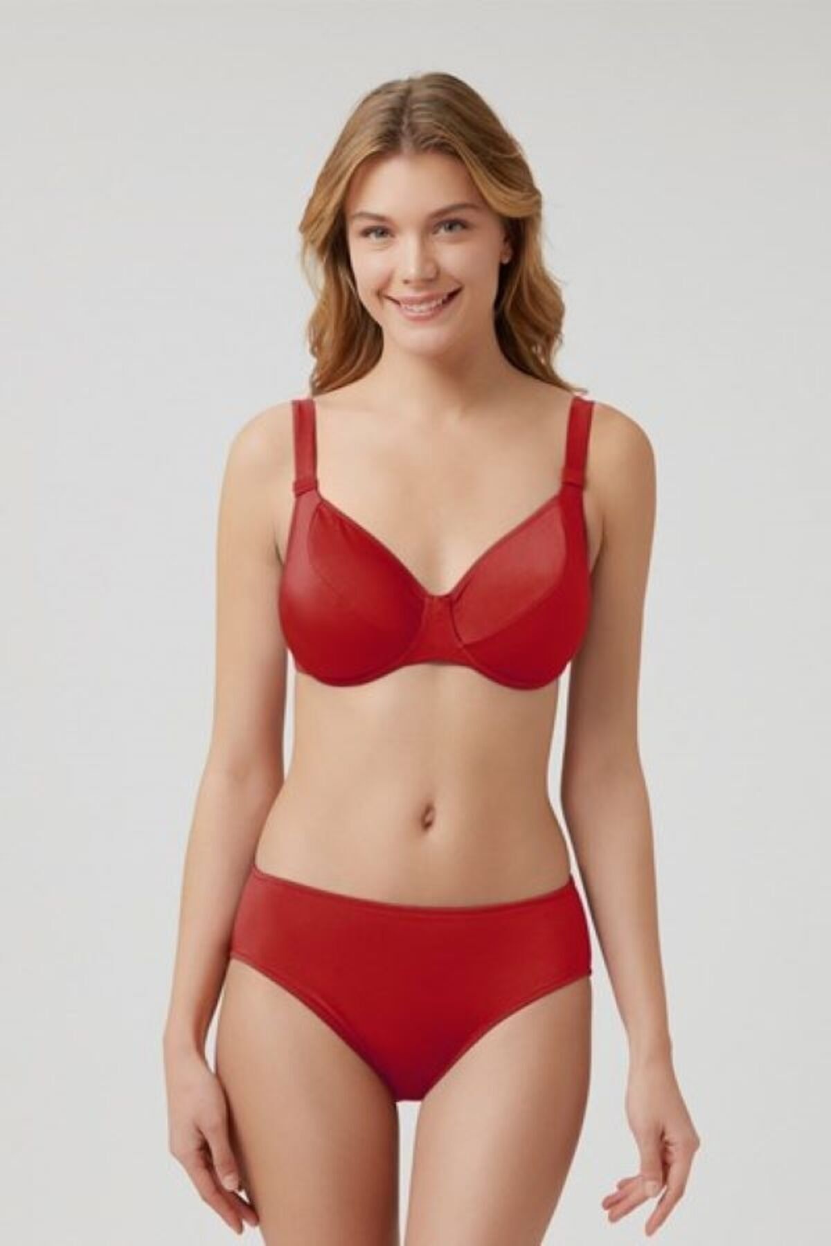 Kom-Elensy Solid Color Perfect Recovery Bikini Set with No Cap String 1