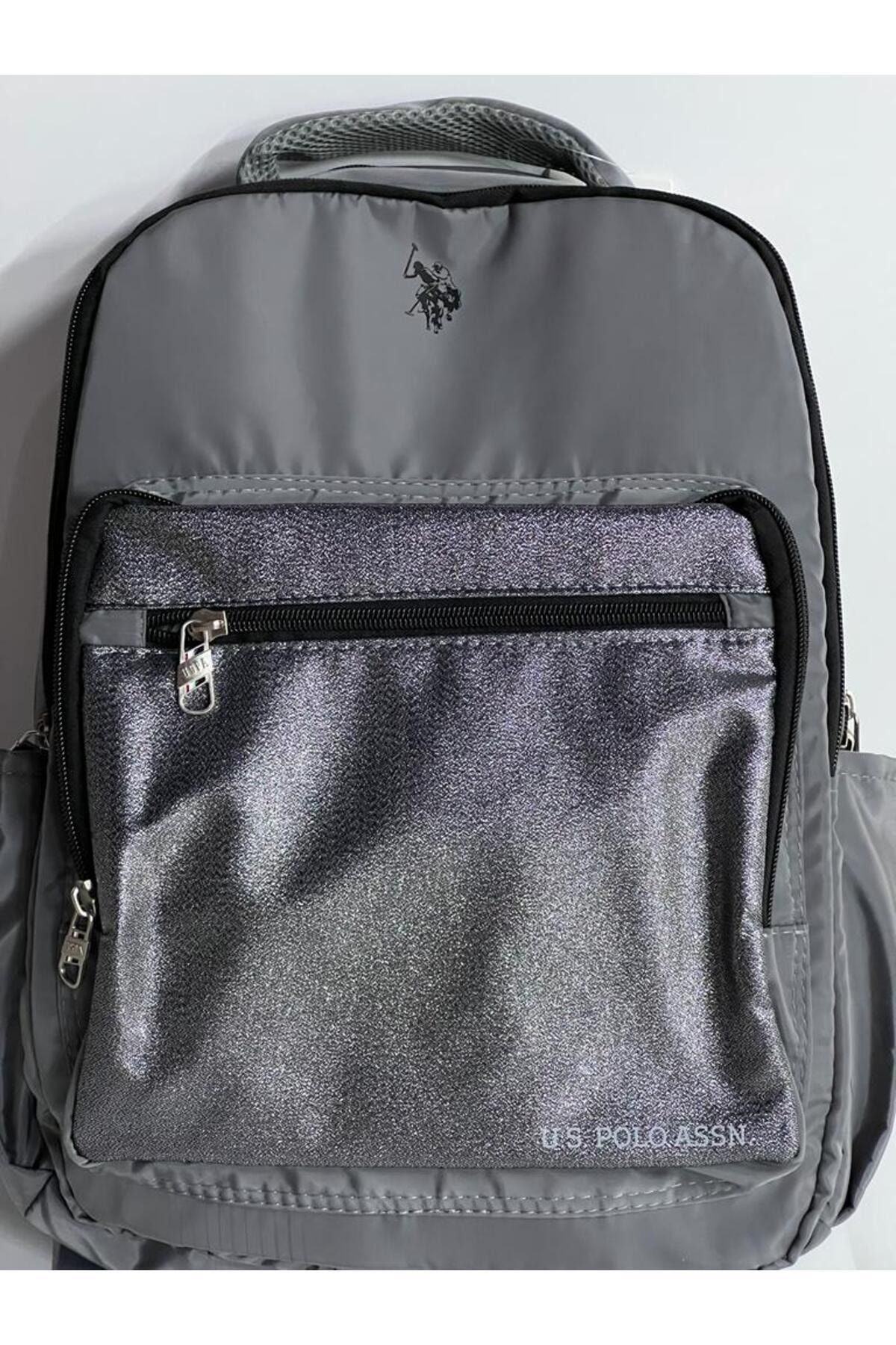 دارای مجوز مناسب برای استفاده روزانه کوله پشتی مدرسه با سایز بزرگ Glitter فصل جدید U.S. Polo Assn.