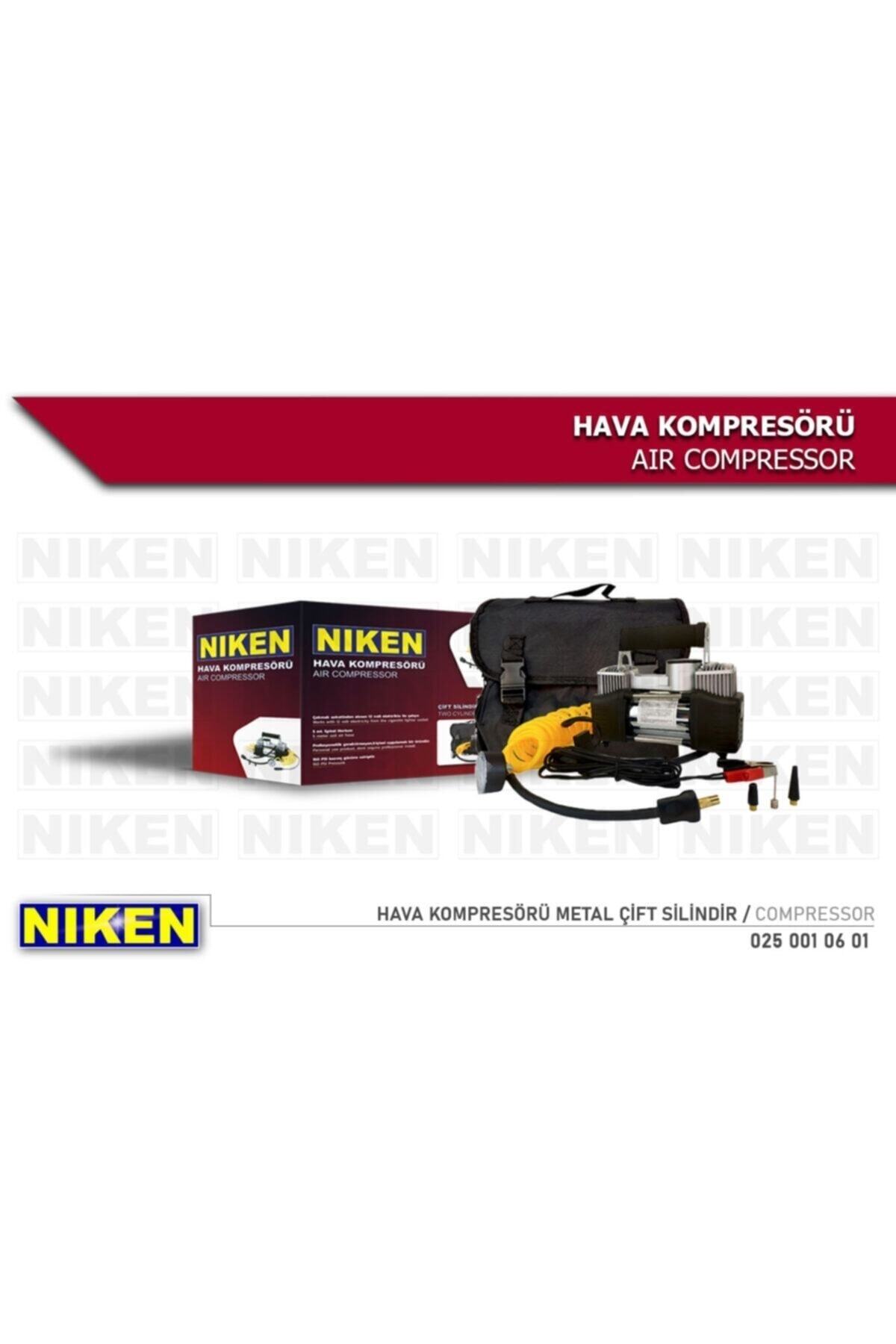 Niken Hava Kompresörü Metal Çift Silindir