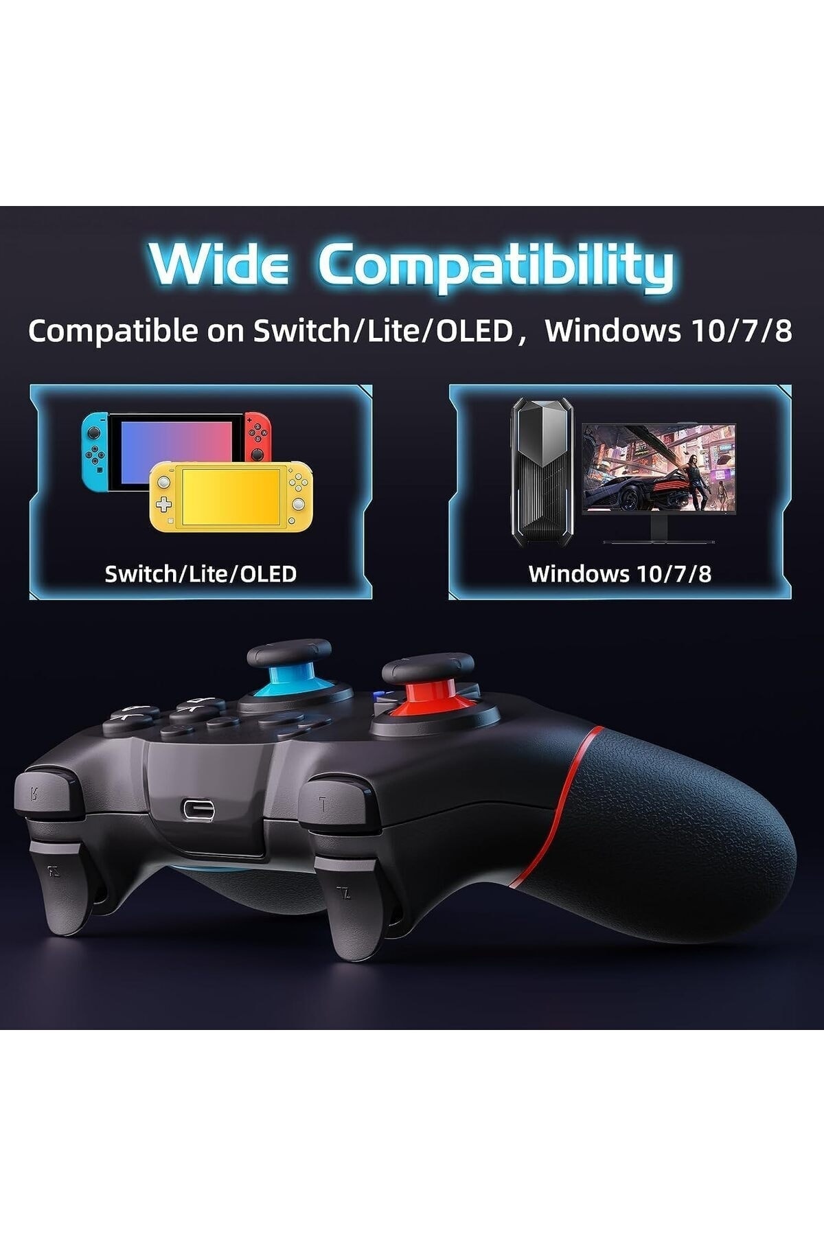 Kablosuz Joystick Wireless Oyun Kolu Nintendo Için Oyun Kolu Switch/switch Lite/switch Oled Pc 4