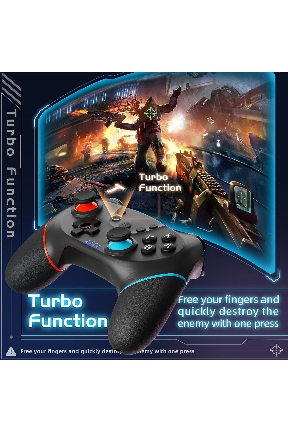 Kablosuz Joystick Wireless Oyun Kolu Nintendo Için Oyun Kolu Switch/switch Lite/switch Oled Pc 6