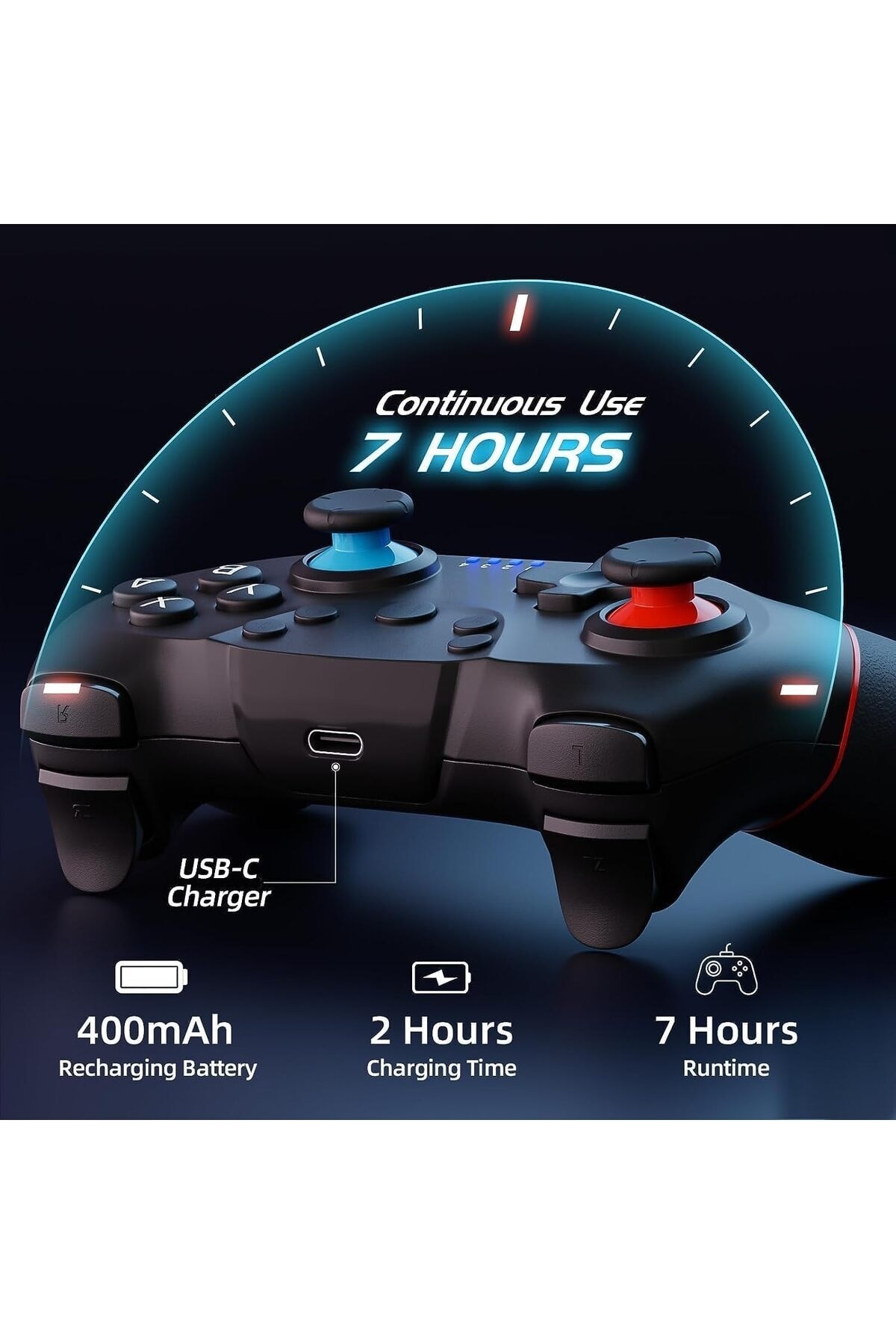 Kablosuz Joystick Wireless Oyun Kolu Nintendo Için Oyun Kolu Switch/switch Lite/switch Oled Pc 7