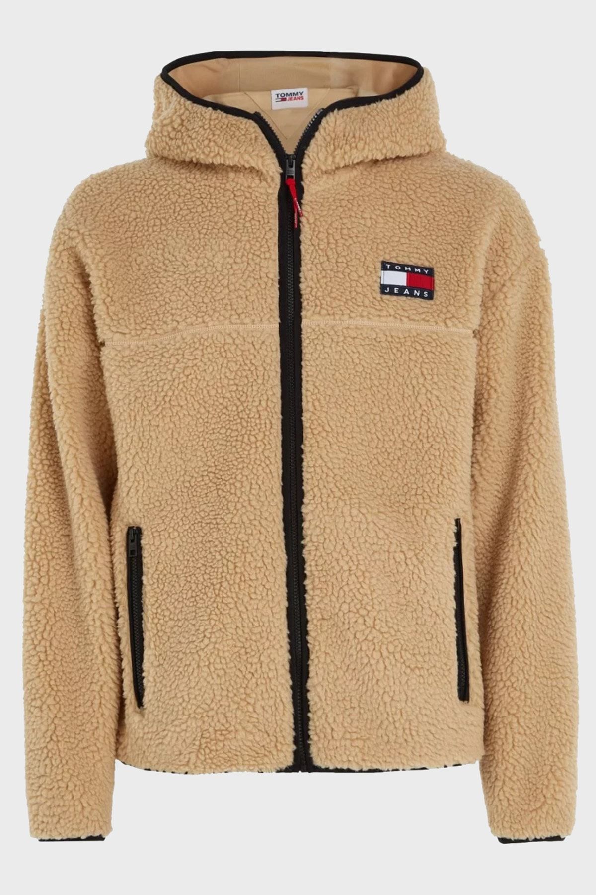 Tommy jeans sherpa hoodie hotsell sweatshirt