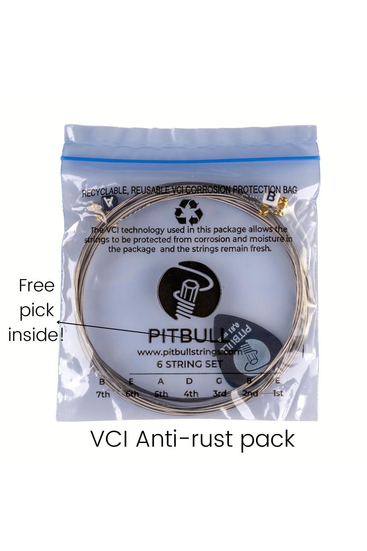 Pitbull Strings-Venüs Serial Electric Guitar String 3 Piece Set (String Winder + 4 Picks + Hat) VEG 10-46 L 3P SSC 4