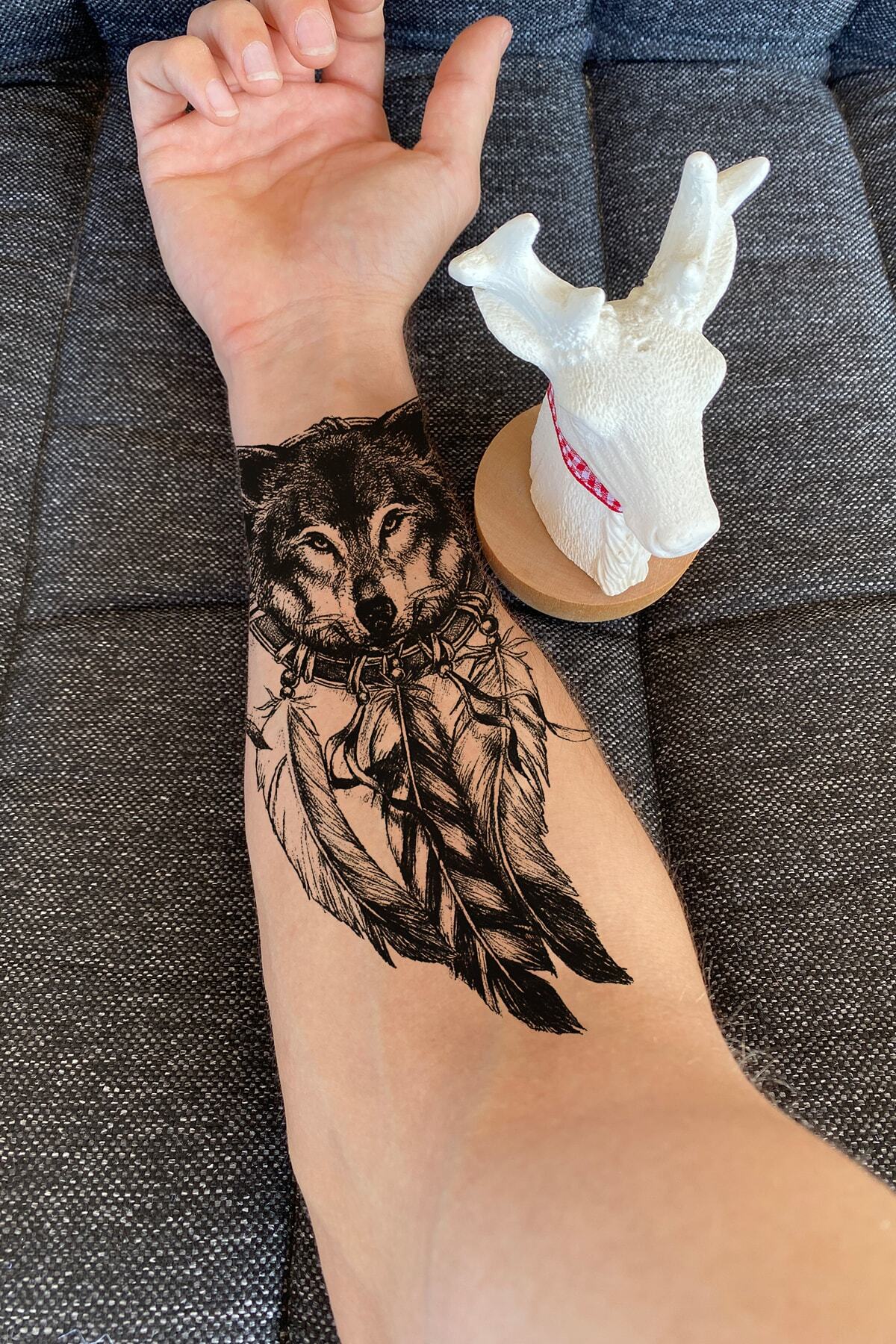 Wolf Temporary Tattoo