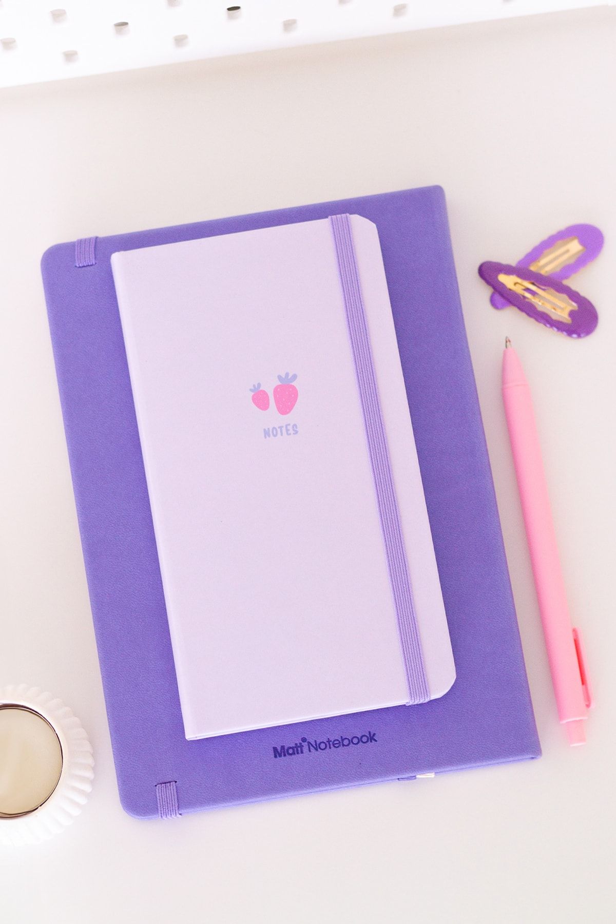 Matt Notebook-Set of 2 Pocket Notebooks Cherry Strawberry 5