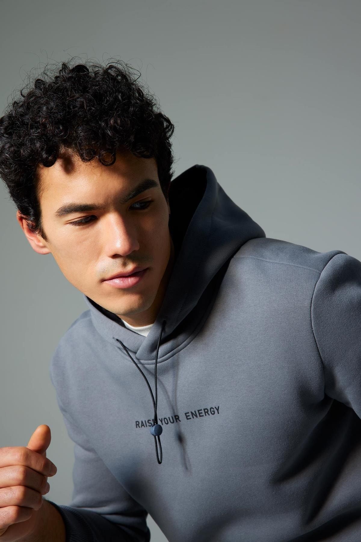 Fit Standart Fit Kapüşonlu Sweatshirt