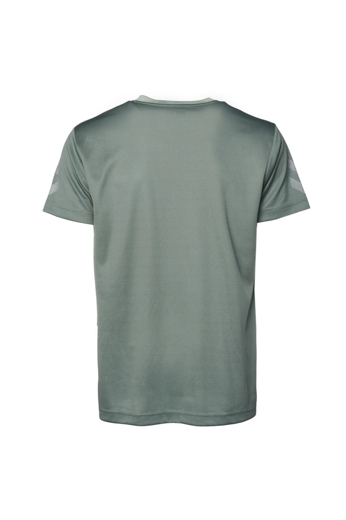 HUMMEL تی شرت یقه سبز مردانه آکی